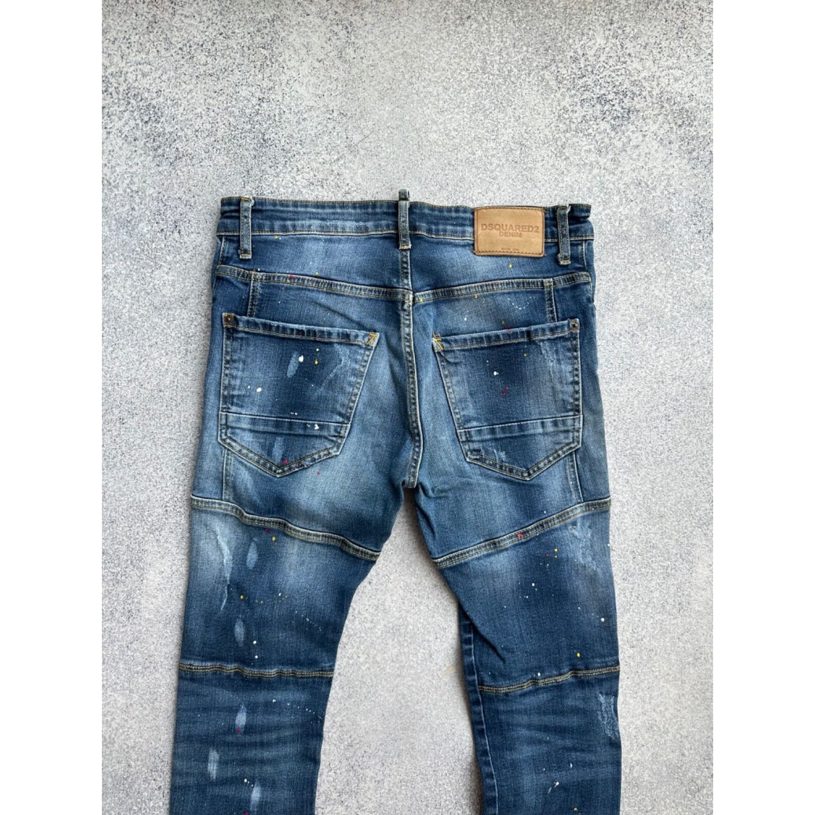 Dsquared2 Dsquared2 Distressed Painted Style Slim Jeans Size US 30 / EU 46 - 13 Thumbnail