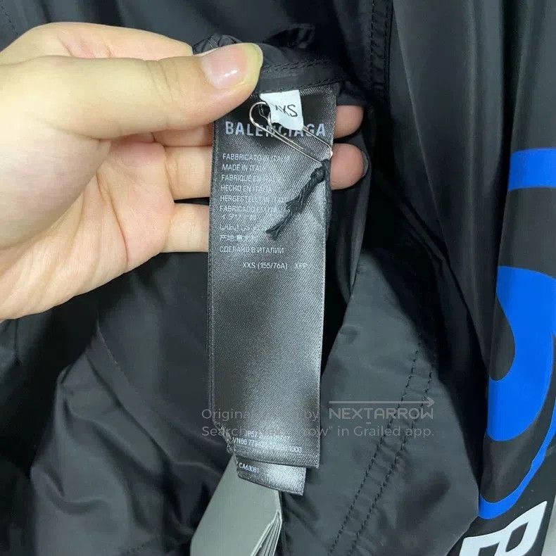 Balenciaga Balenciaga Black Logo Print Jacket. Size US XXS / EU 40 - 3 Thumbnail