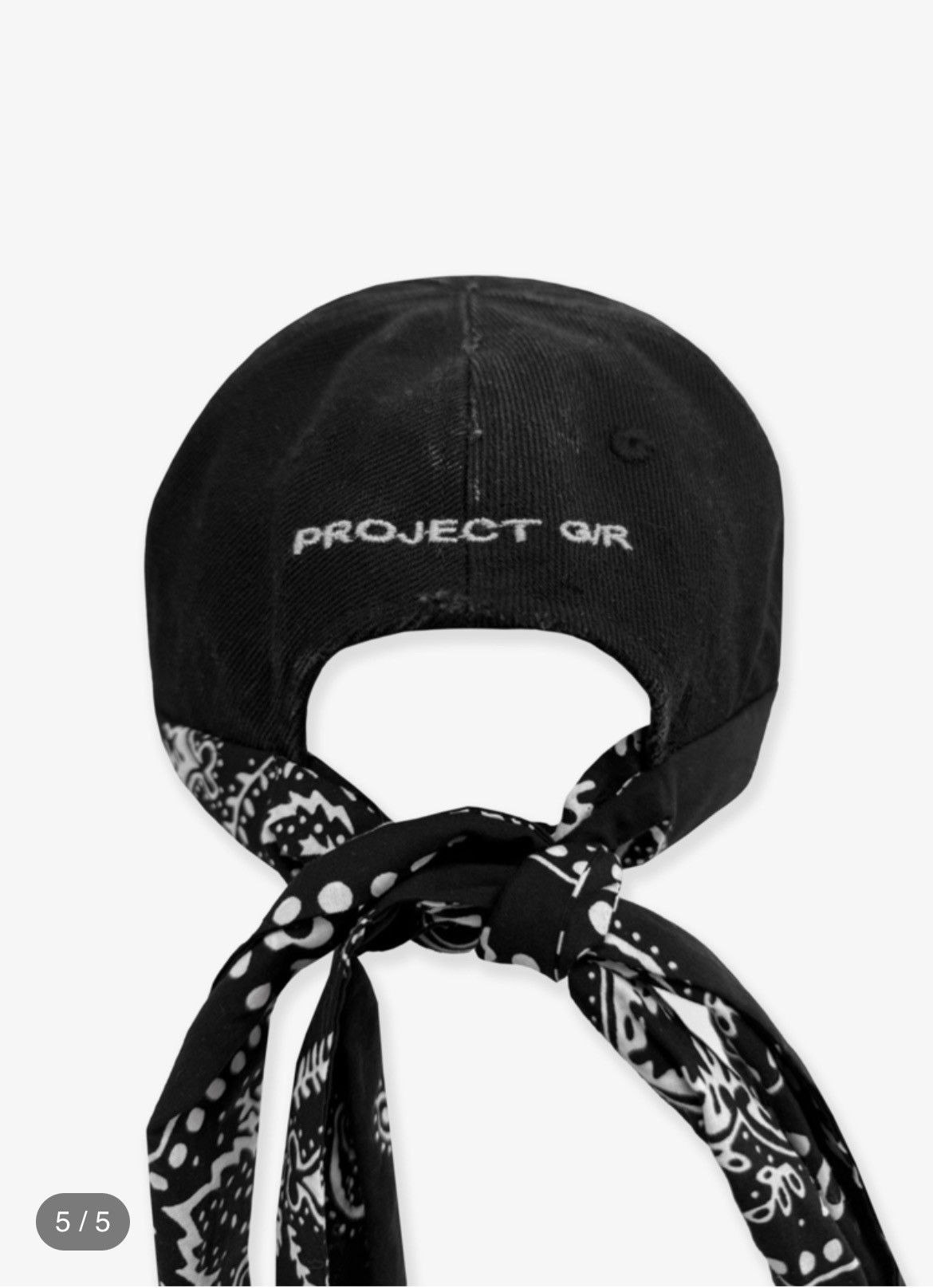 BANDANA LAYERED CAP - BLACK hat