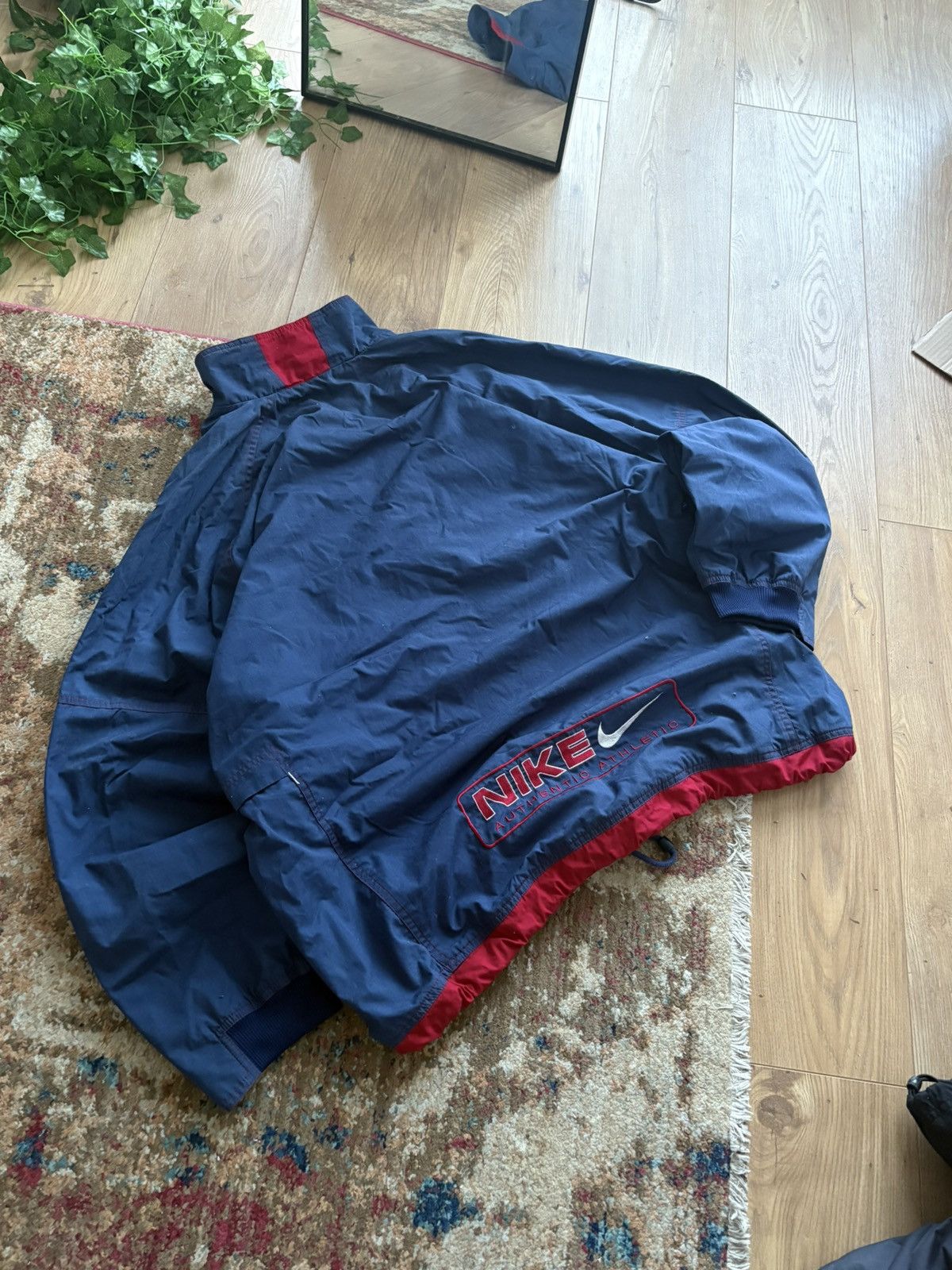 Nike 90s Vintage Nike Athletic Vintage Oversized Spellout Logo Size US XL / EU 56 / 4 - 1 Thumbnail