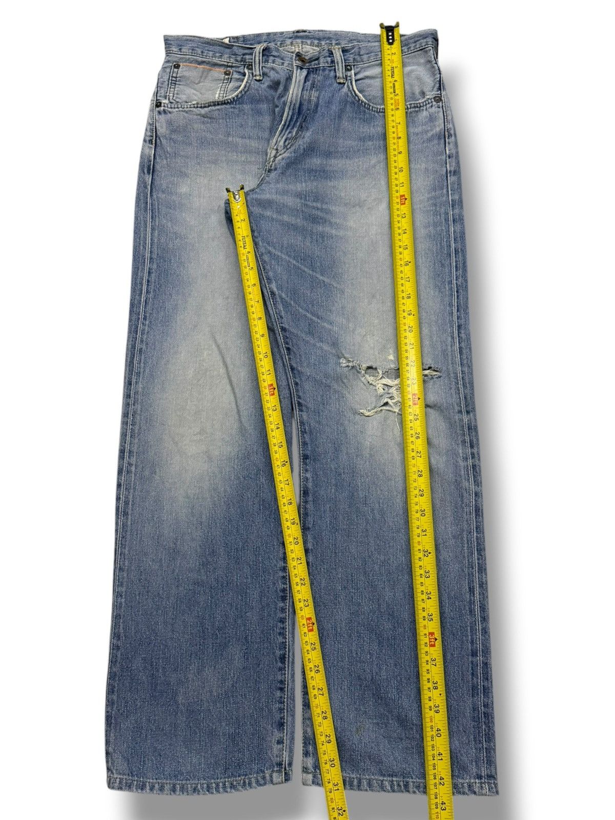 Edwin Vintage EDWIN 505Z Selvedge Denim Jeans Made in Japan | W33 Size US 33 - 18 Thumbnail