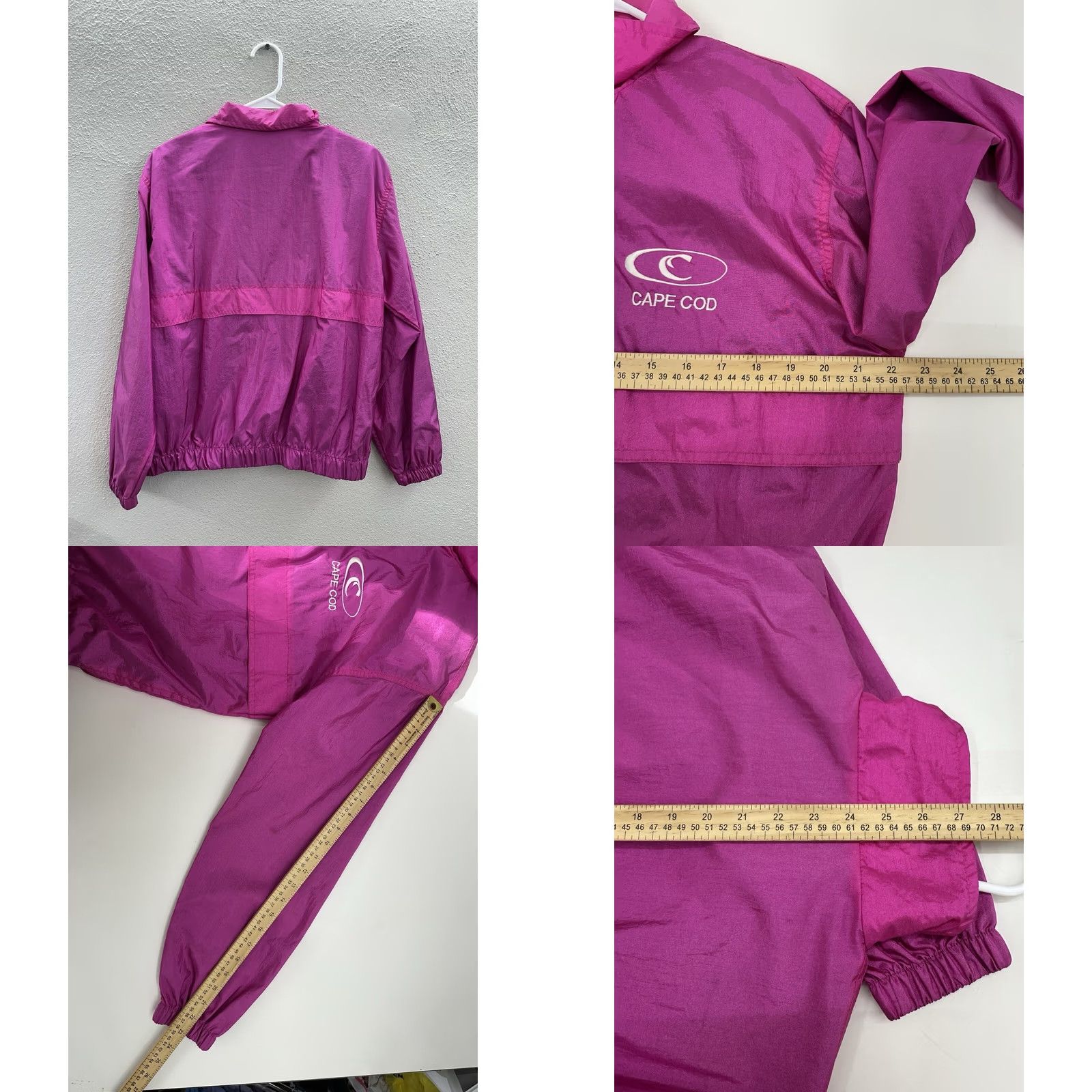 Pinko Wind Breakers Sports Womens Windbreaker Zip Up Pink XS? (Original Size M) VTG Size M / US 6-8 / IT 42-44 - 8 Thumbnail