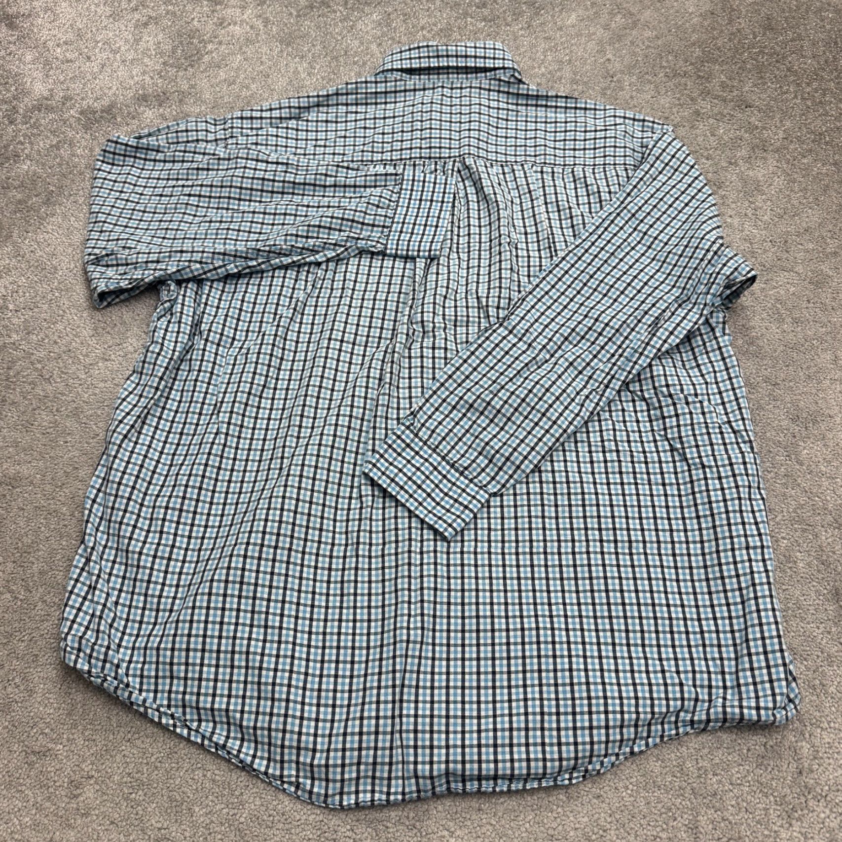 Brooks Brothers Brooks Brothers Blue Plaid Button-Up Long Sleeve Sport Shirt Men's Large Regular Cotton Size US L / EU 52-54 / 3 - 2 Thumbnail