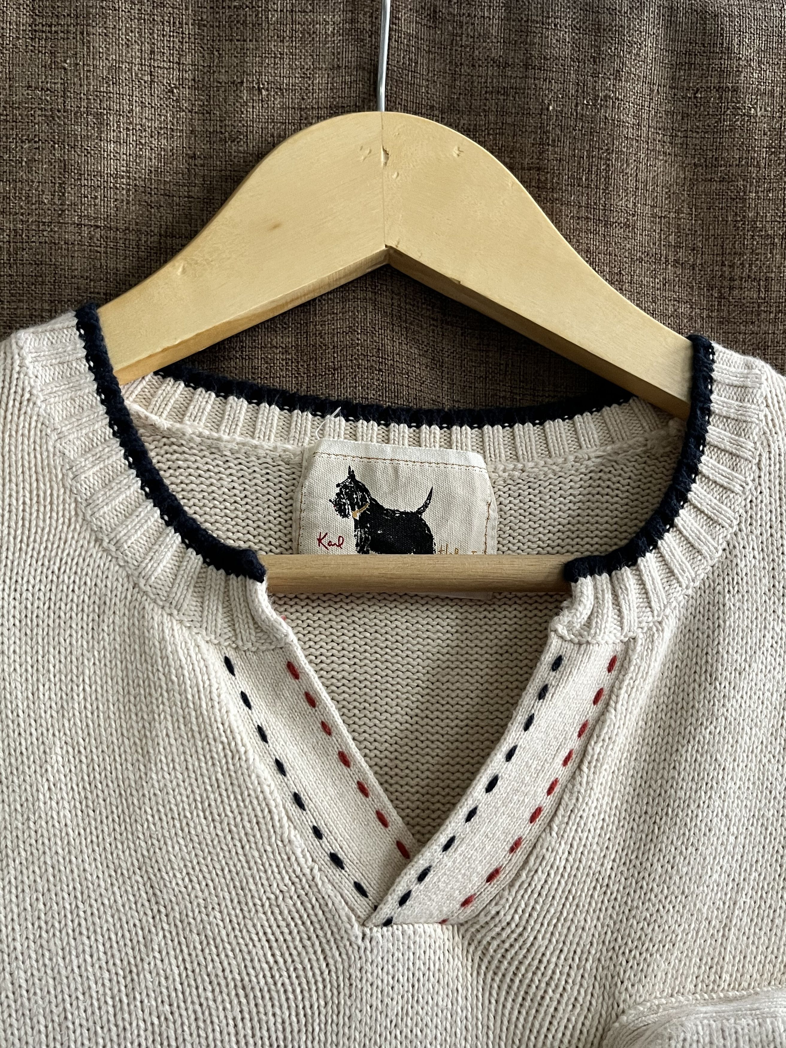 Karl Helmut Karl Helmut Embroidery Dog 3D Pocket Knitted Vest Size L / US 10 / IT 46 - 4 Thumbnail