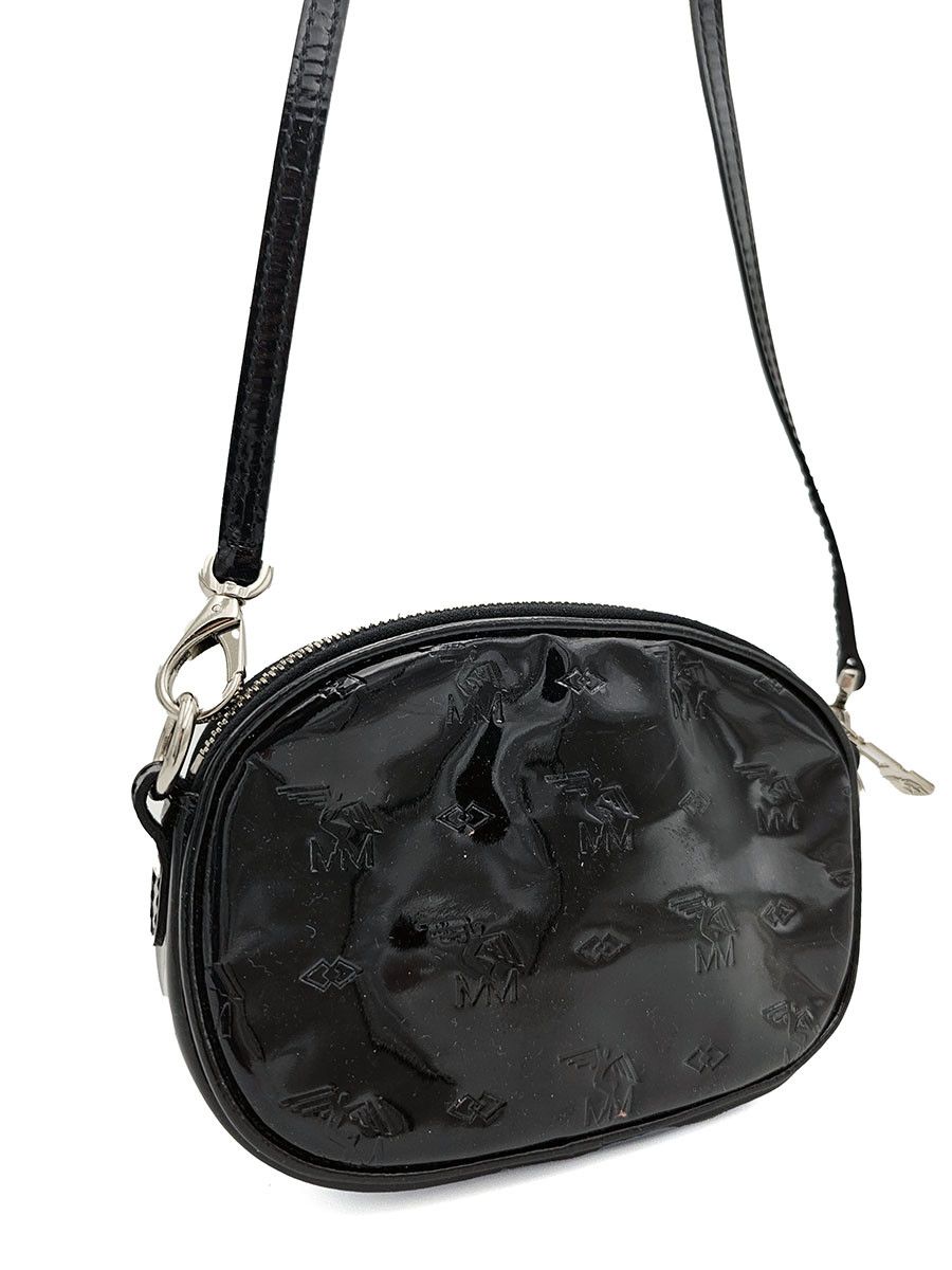 Maison Mollerus Maison Mollerus Black Patent Leather Crossbody Bag Size ONE SIZE - 4 Thumbnail
