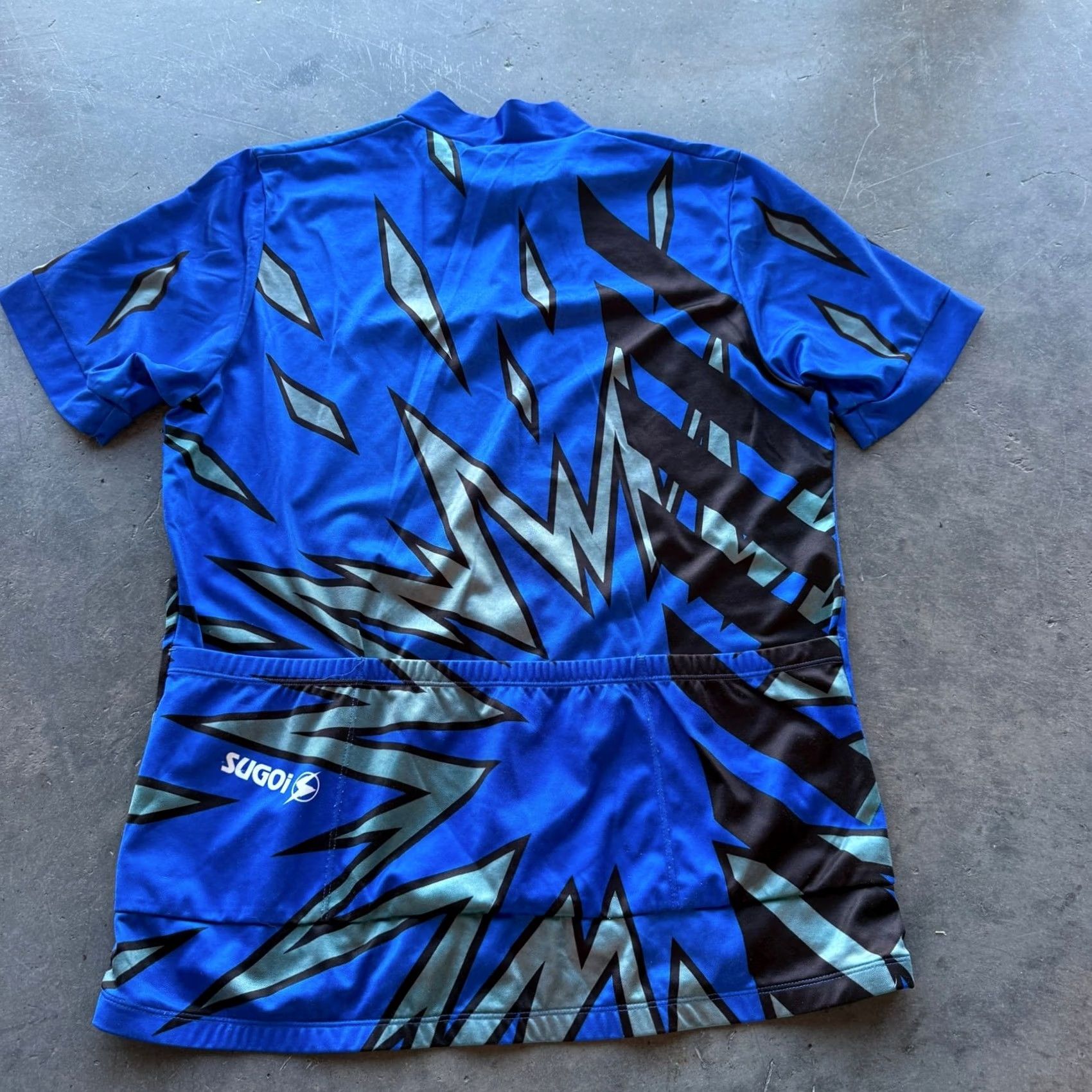 Vintage VINTAGE Sugoi Blue Black Star Cycle Cycling Jersey Short Sleeve Mens L Size US L / EU 52-54 / 3 - 2 Thumbnail