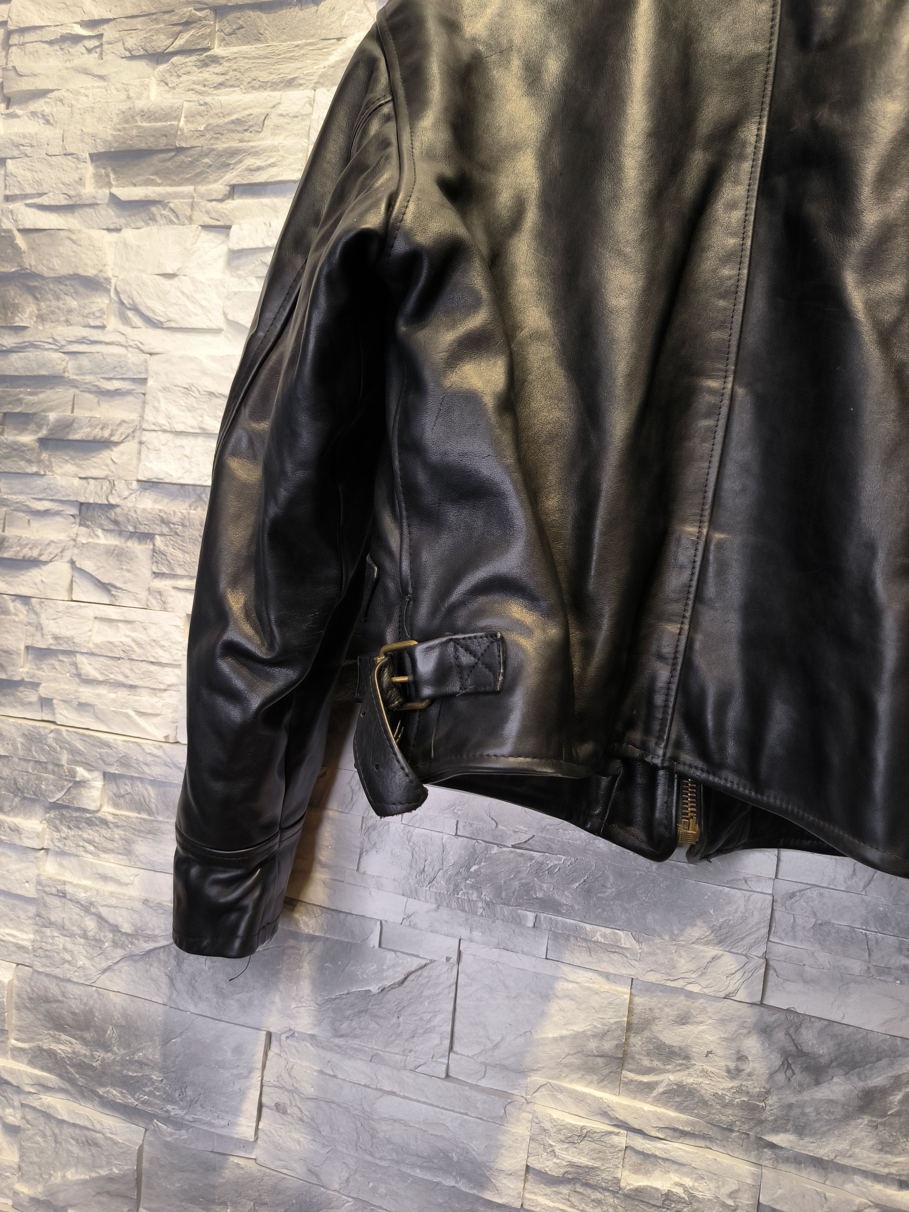 Vera Pelle Vera Pelle Motor Jacket Leather Black Vintage Size US XS / EU 42 / 0 - 7 Thumbnail