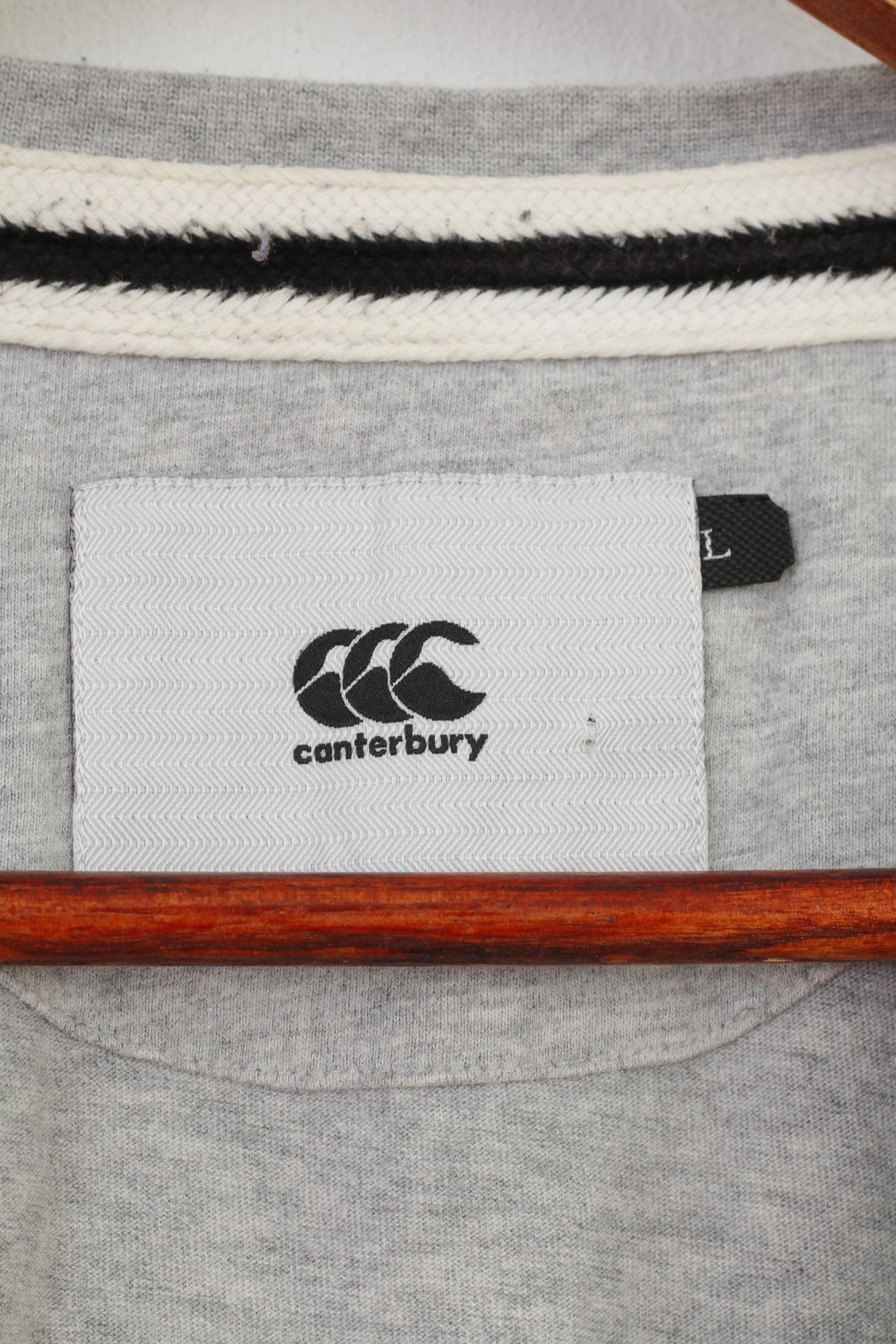 Vintage Canterbury Men L T-Shirt Grey Cotton Original Rugby 3381 Size US L / EU 52-54 / 3 - 3 Thumbnail