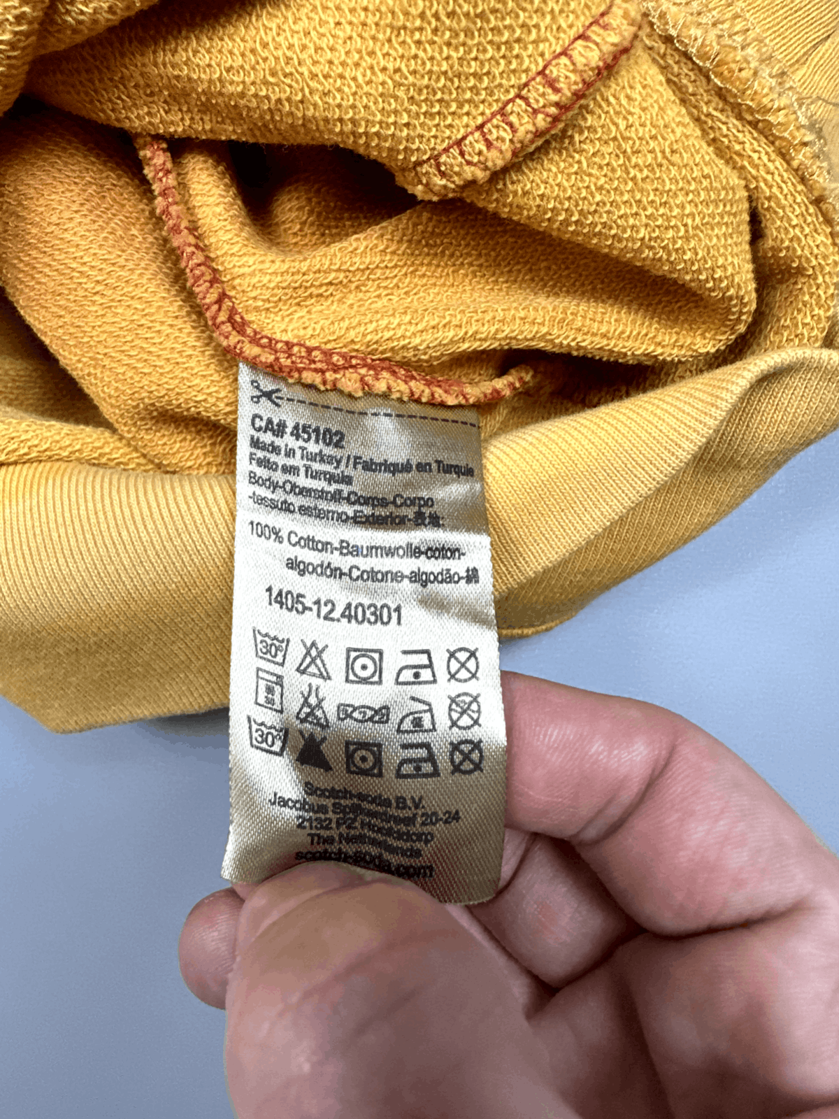 Scotch & Soda Red Yellow Gradient Print Sweatshirt Scotch&Soda Size US L / EU 52-54 / 3 - 4 Thumbnail