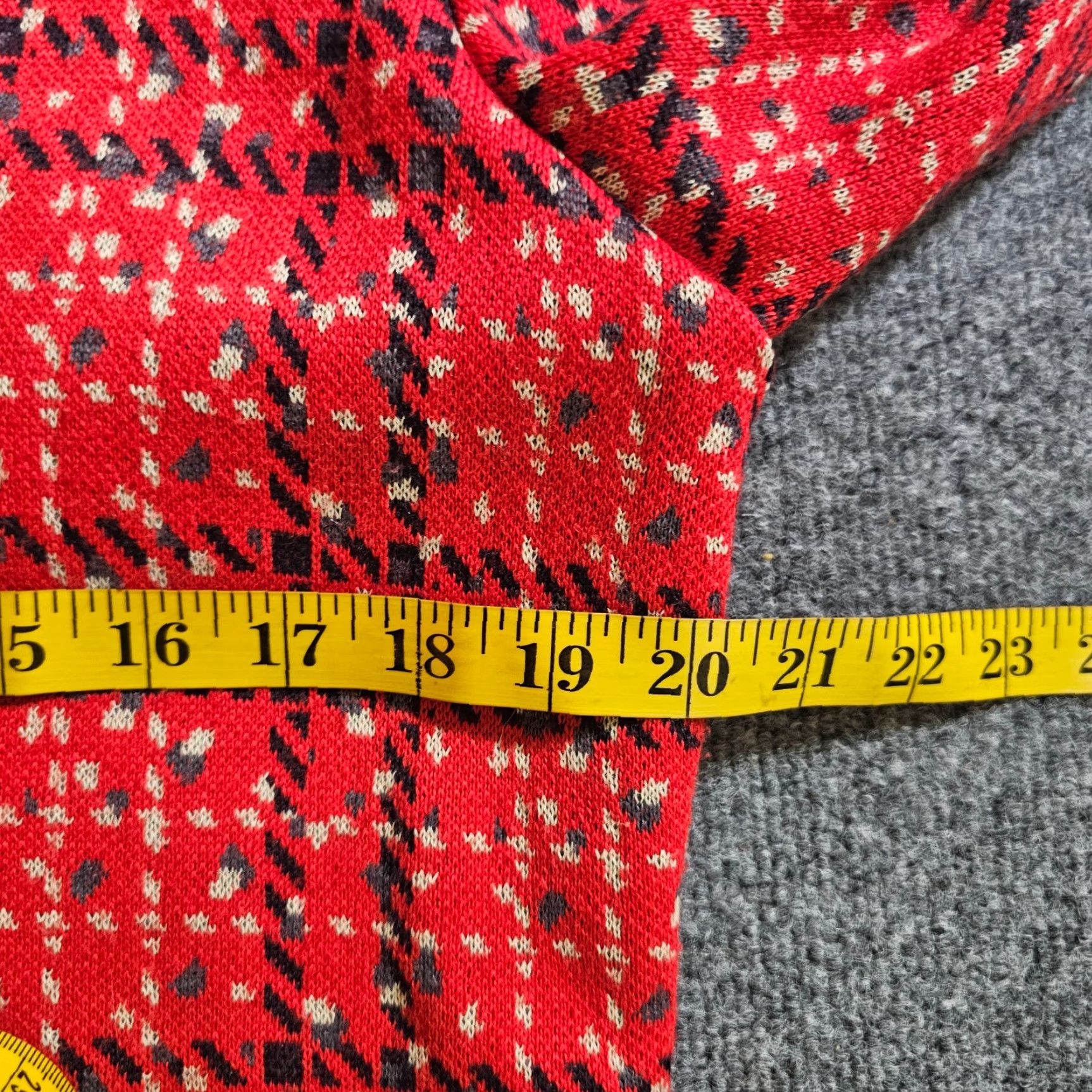 Vintage VINTAGE Belmonde Cardigan Sweater Womens 14 Red Plaid Gold Button Classic Preppy Size XL / US 12-14 / IT 48-50 - 5 Thumbnail