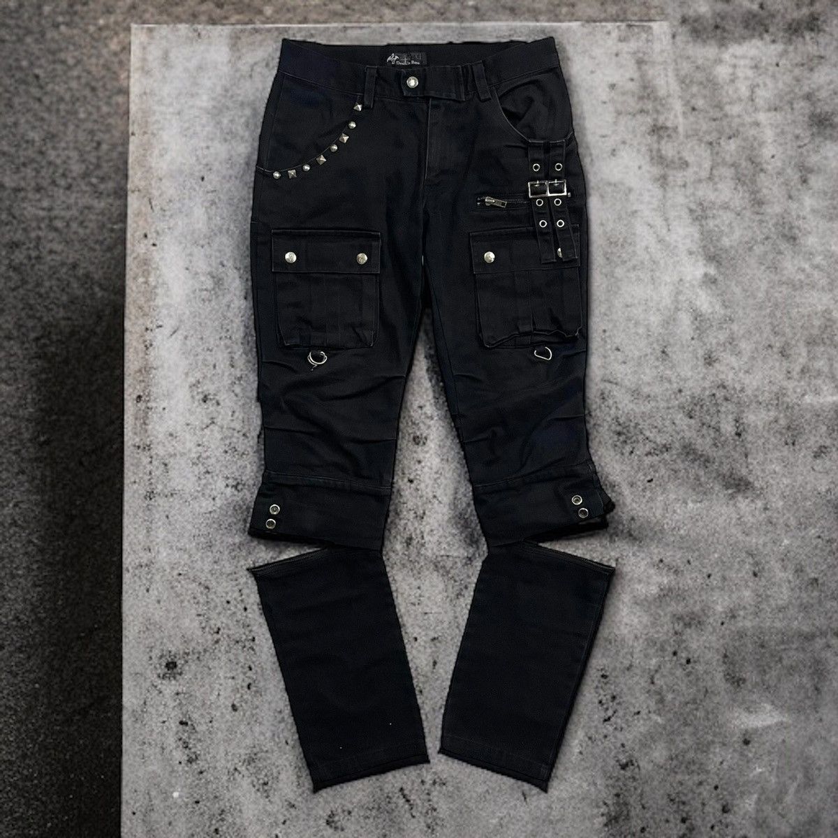 image of Le Grande Bleu L G B x Seditionaries Devil N Bass Bondage Punk Pantzipped Black Regular (Size 30)