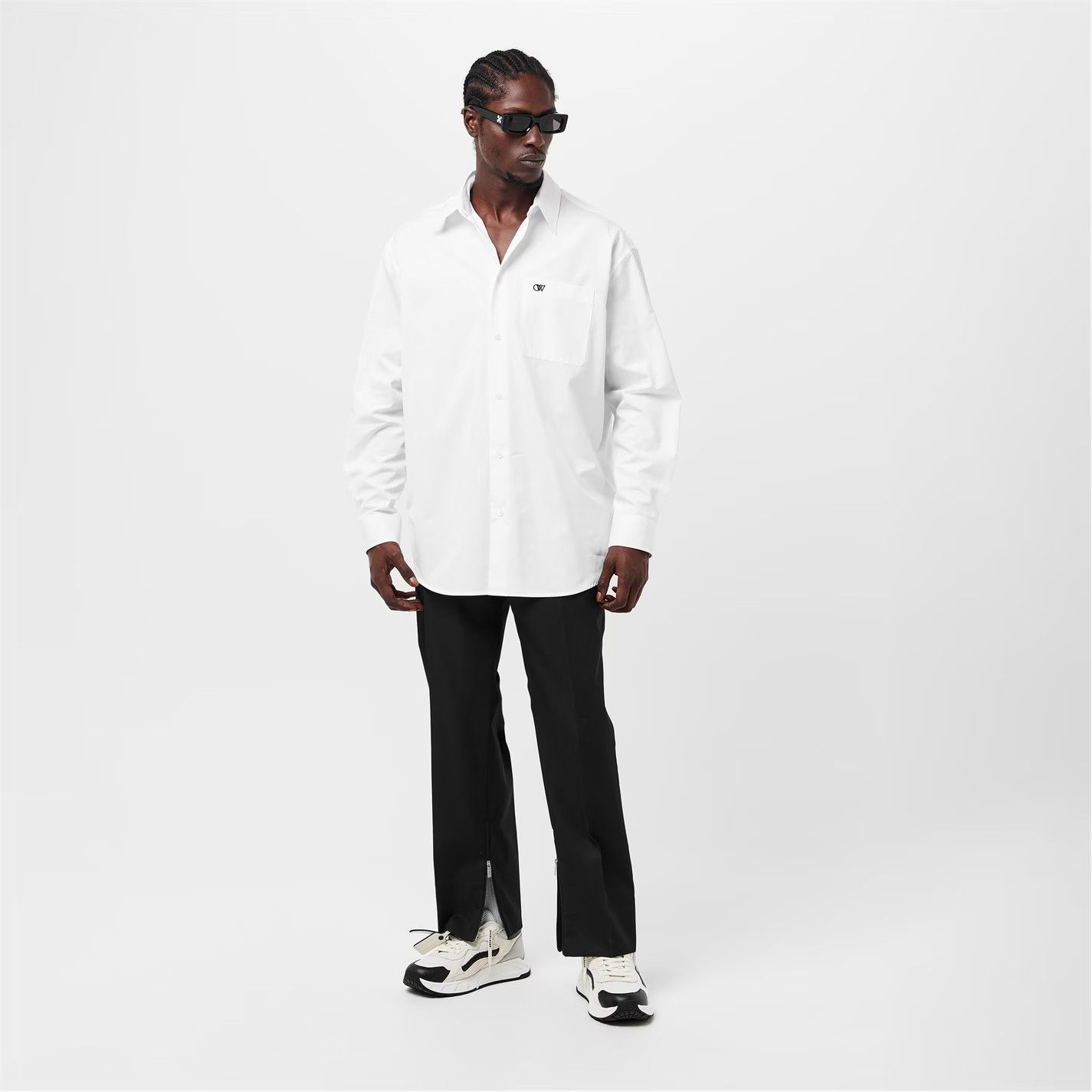 Off-White o1g2r1mq0226 Slim Fit Trousers In Black Size US 34 / EU 50 - 6 Thumbnail