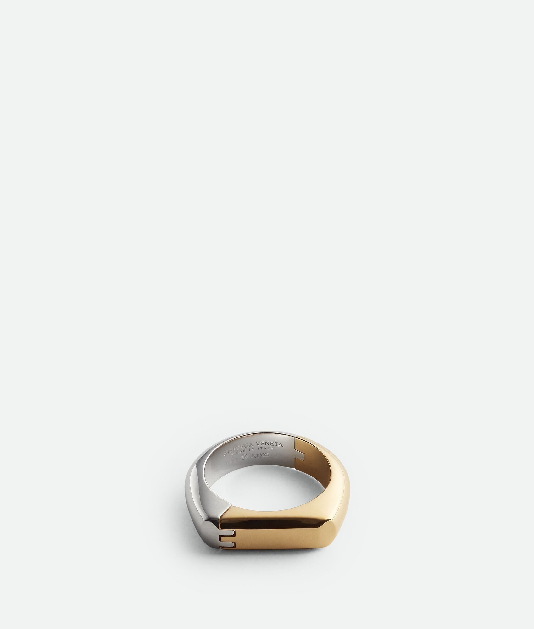 Bottega Veneta o1bcso1str0925 Size:19 / Hinge Ring in Silver/Gold Size ONE SIZE - 4 Thumbnail