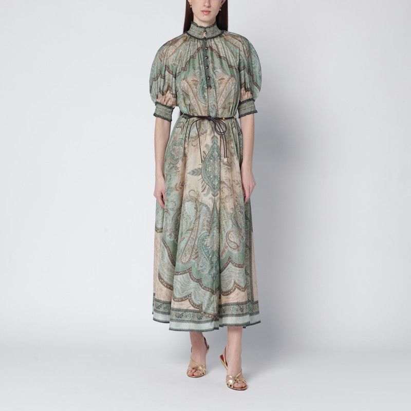 Zimmermann Zimmermann Wanderlust Billow Dress With Tapestry Print Size L / US 10 / IT 46 - 1 Thumbnail