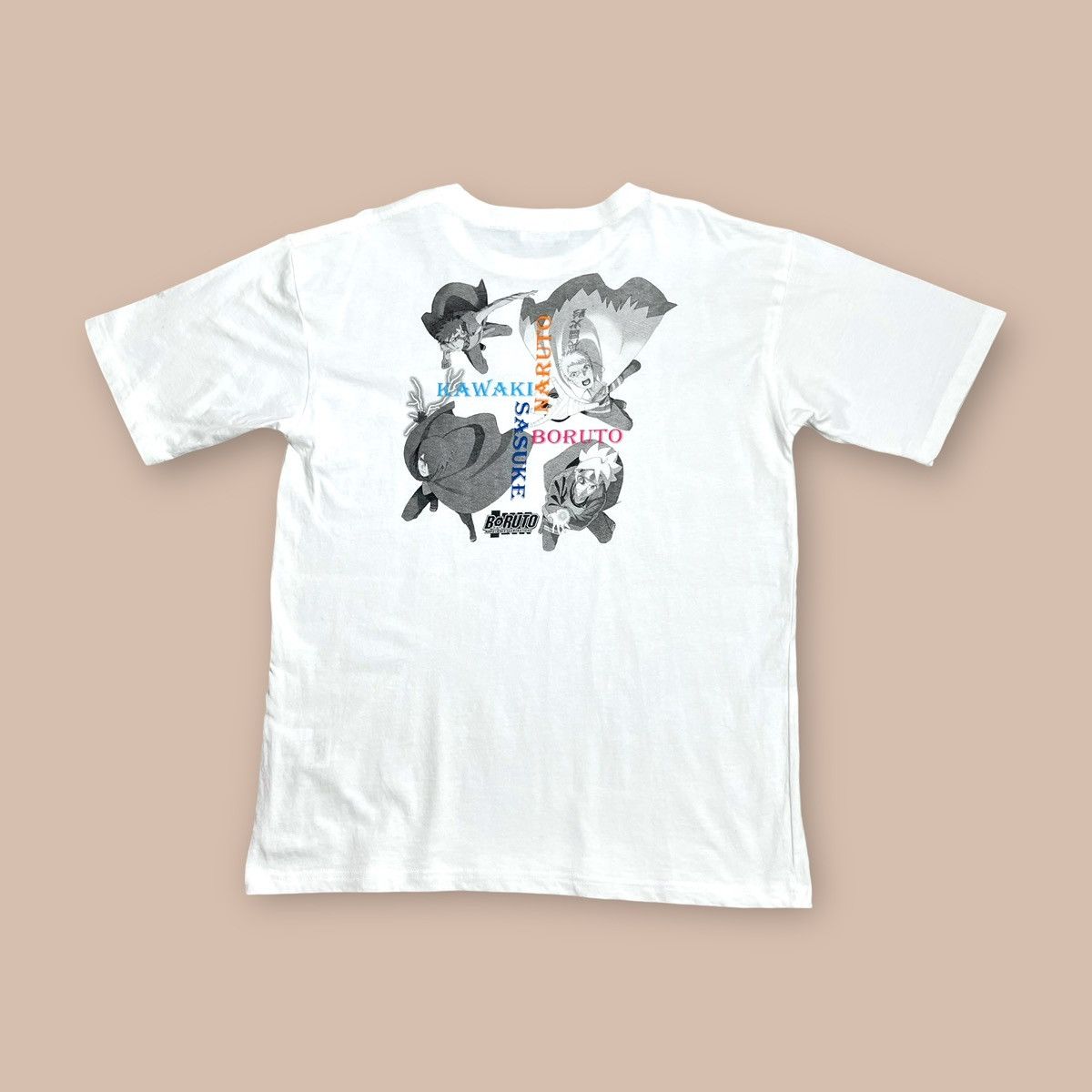 Anime Boruto White tee Size US L / EU 52-54 / 3 - 3 Thumbnail
