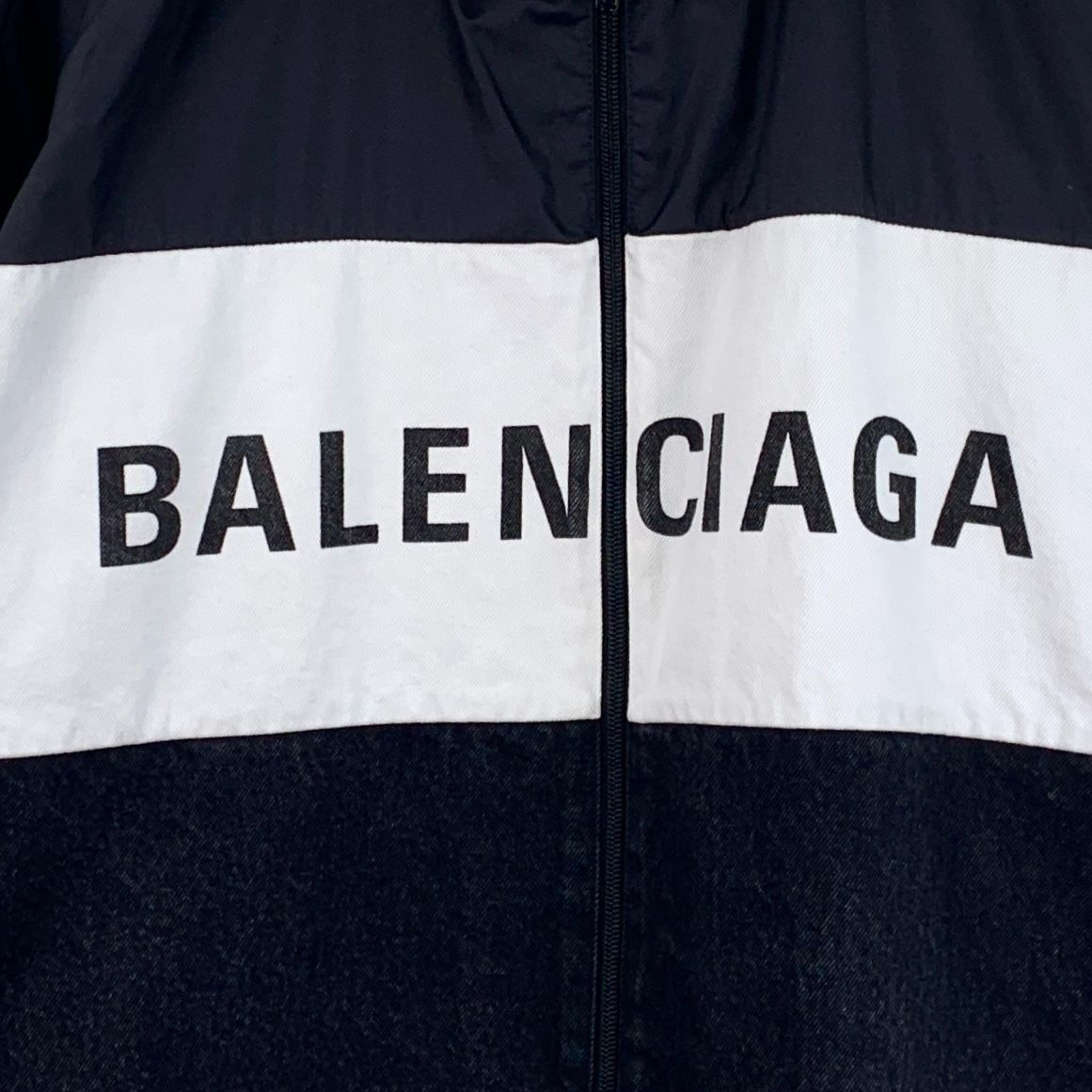 Balenciaga Balenciaga Two-Tone Logo Printed Cotton Long-Sleeve Zipper J Size XS / US 0-2 / IT 36-38 - 6 Thumbnail