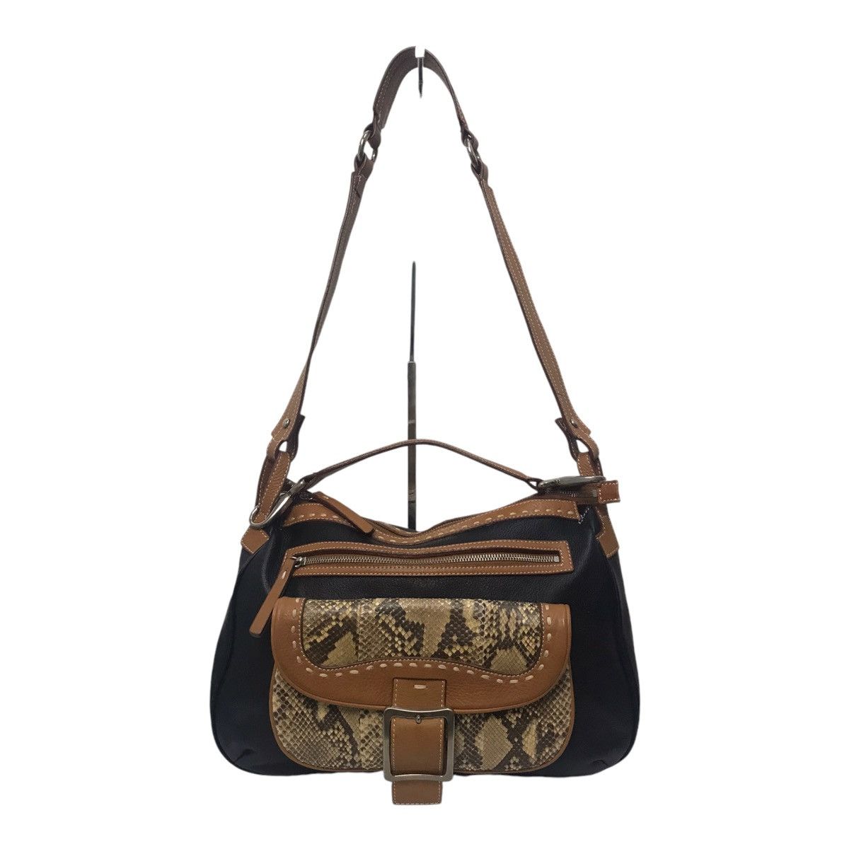 Alexander McQueen Alexander Mcqueen Pocket Snake Skin Leather Tote/Sling Bag Size ONE SIZE - 1 Thumbnail