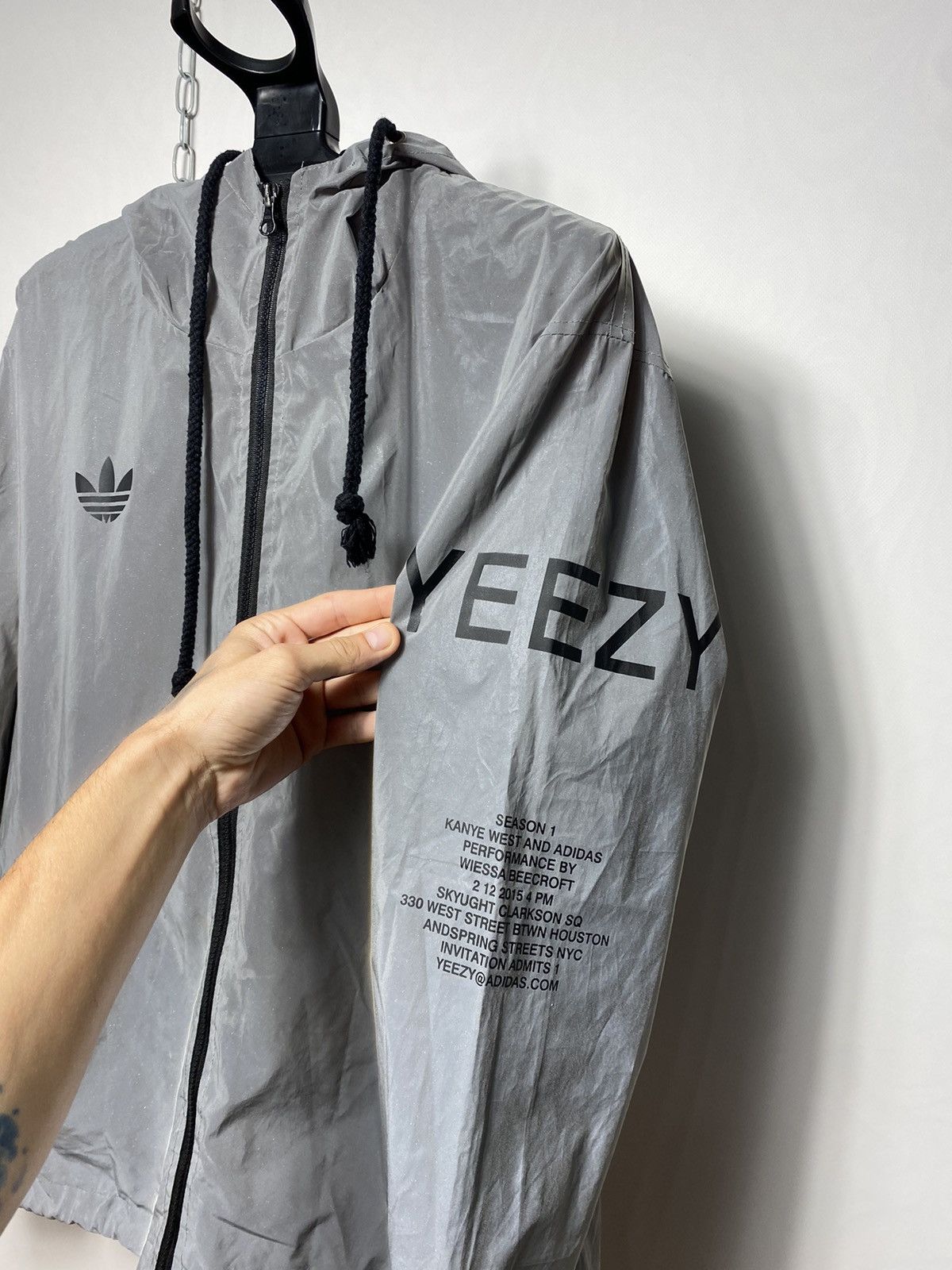 Vintage Adidas Kanye West Yeezus tour reflective windbreaker jacket Size US M / EU 48-50 / 2 - 4 Thumbnail