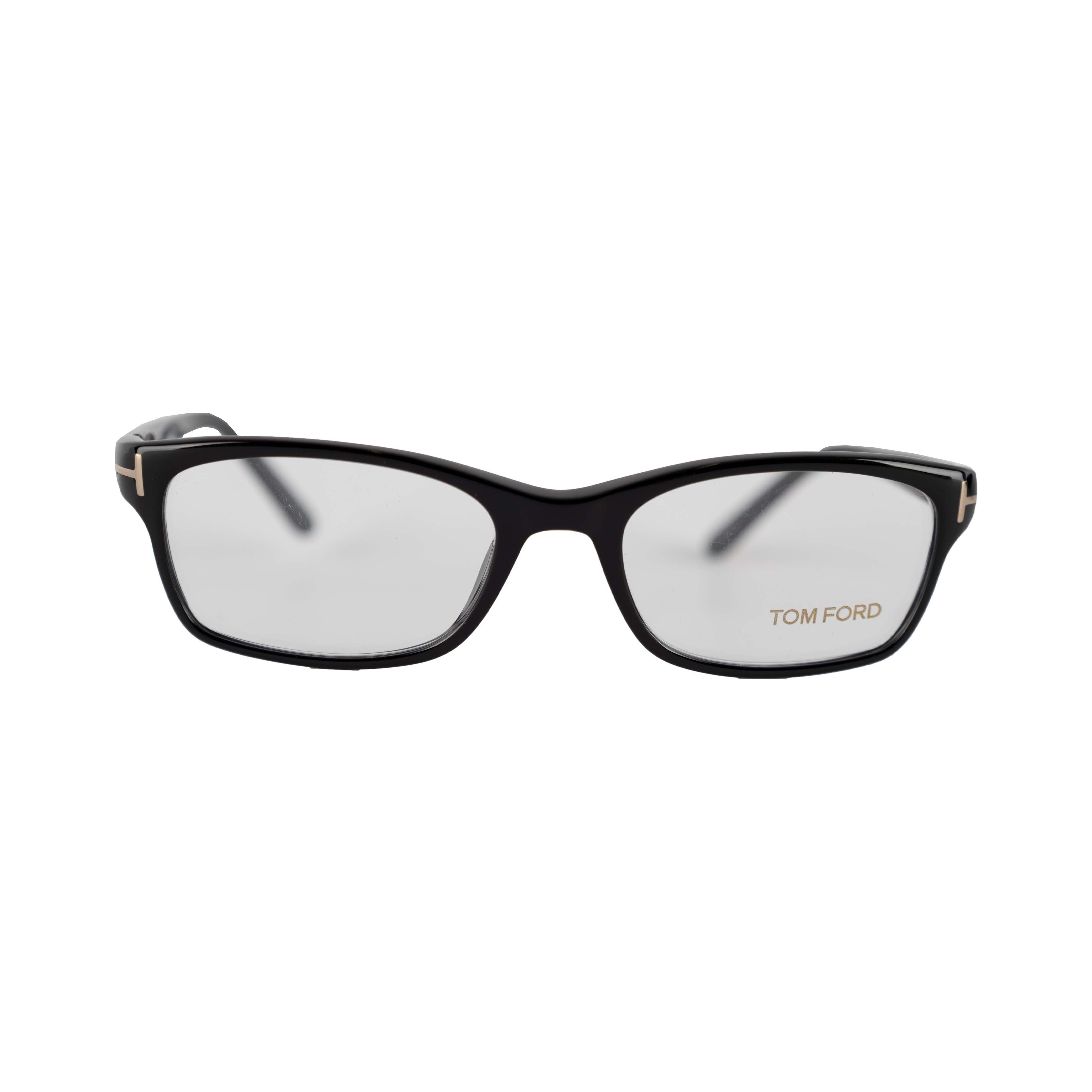 image of Tom Ford Tom Ford Rectangular Eyeglasses in Black, Women's