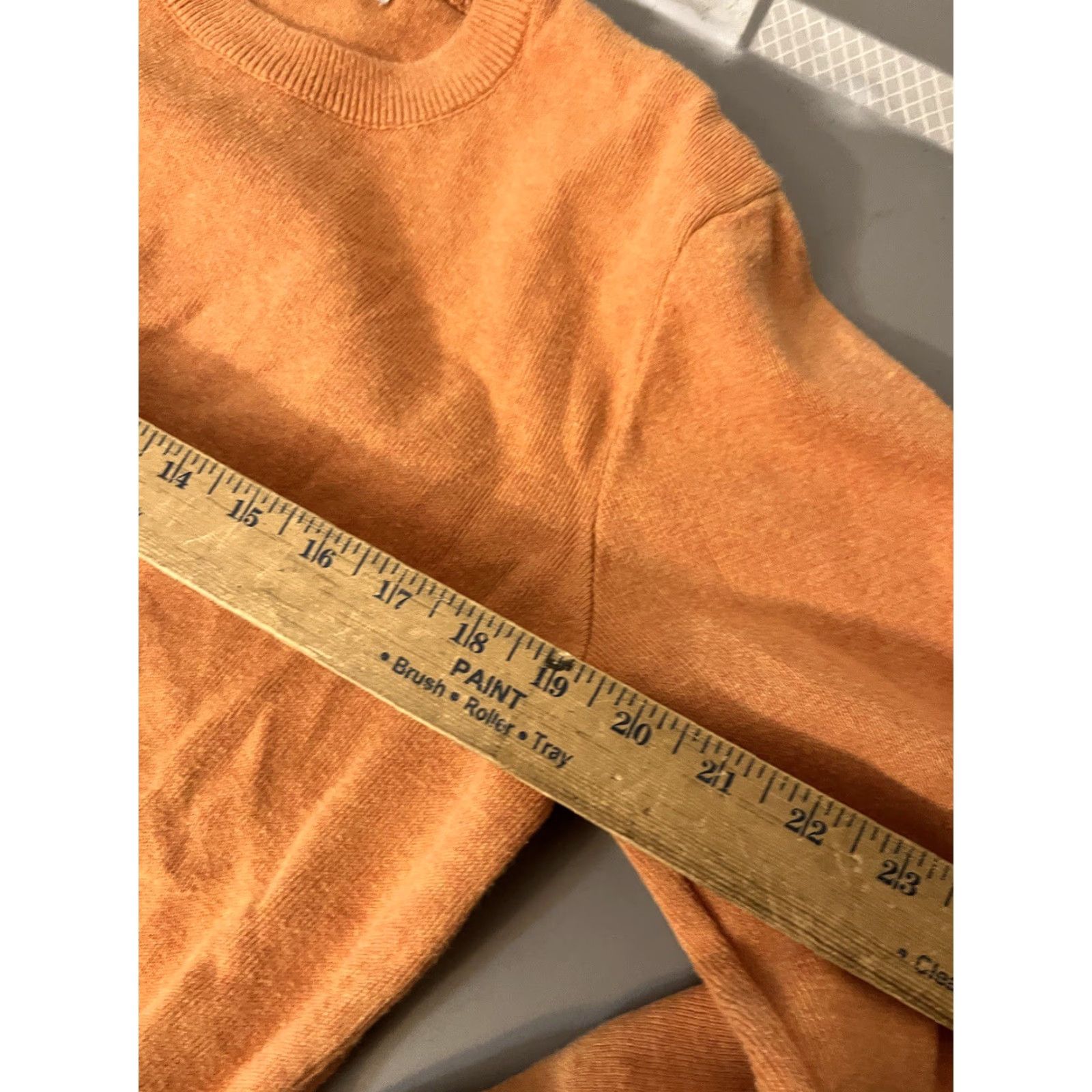 Zara Zara Sweater Womens Size Medium Orange Knit Long Sleeve Crew Pullover Size M / US 6-8 / IT 42-44 - 5 Thumbnail
