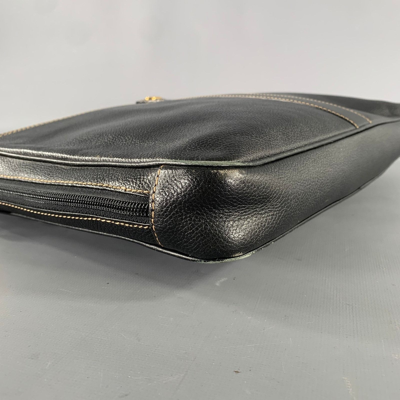Other DUNHILL Black Gold Crackled Leather Bags Size ONE SIZE - 7 Thumbnail