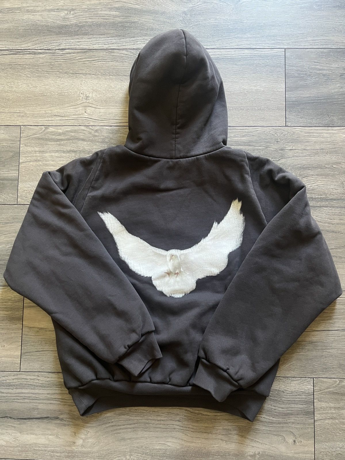 Gap × Kanye West Yeezy Gap Balenciaga Shrunken Dove Hoodie Black 