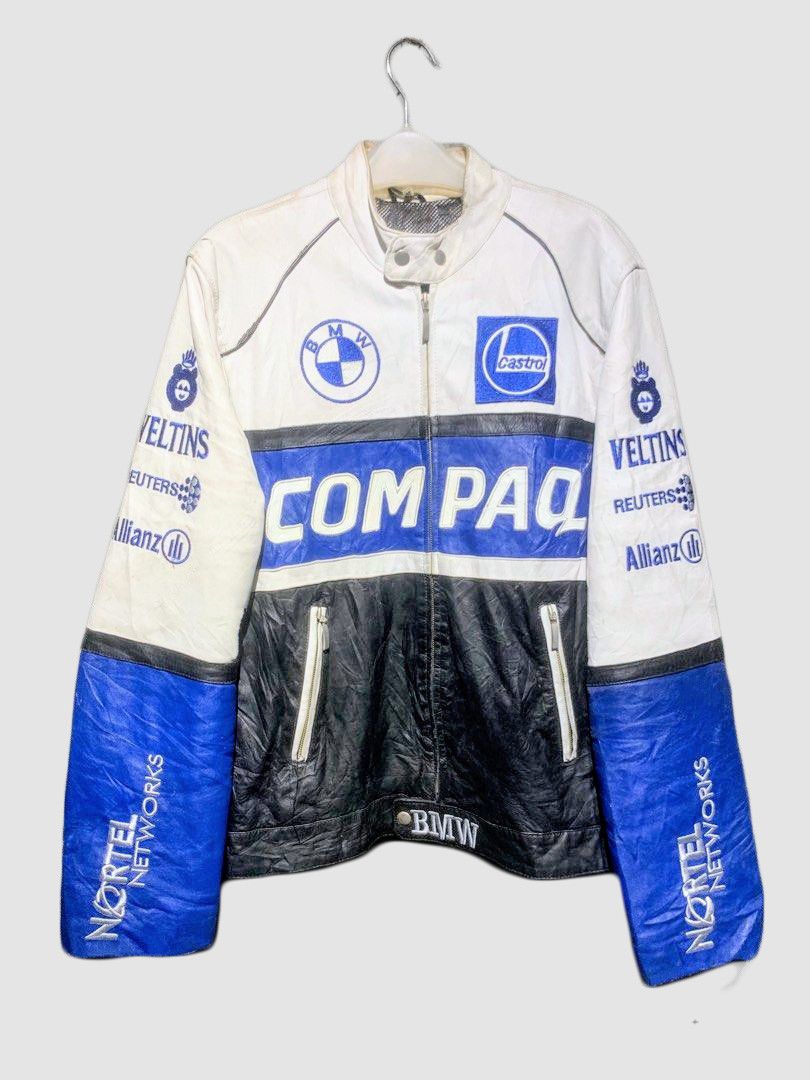 💀🔥 BMW Leather Jacket Rare Streetwear