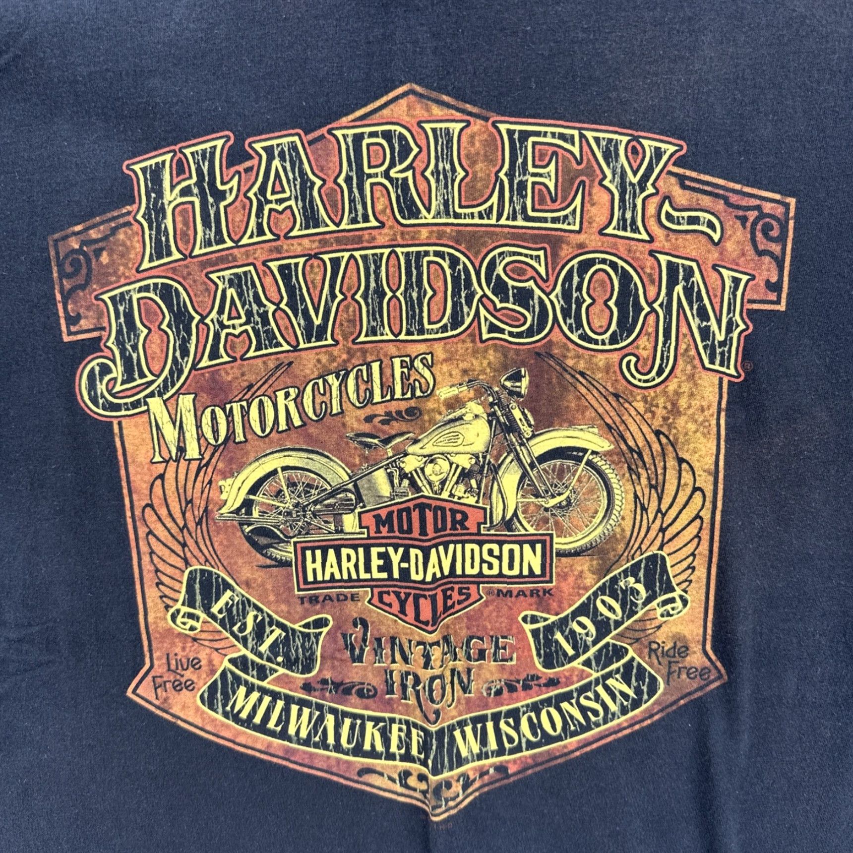 Harley Davidson Harley-Davidson Mens Medium Black T Shirt Mt. Baker HD Bellingham WA Graphic Print Short Sleeve Crew Neck Graphic Print T-ShirtMen Comfort All Seasons Size US M / EU 48-50 / 2 - 6 Thumbnail