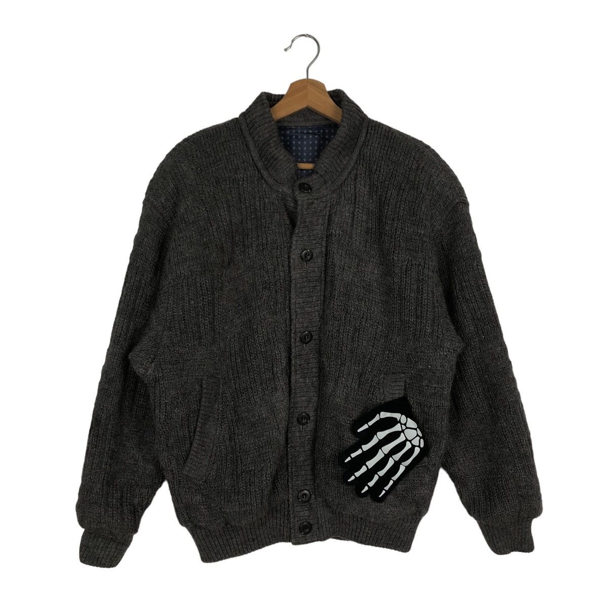 Issey Miyake VINTAGE HERRINGBONE WOOL BOMBER JACKET RAIKA ISSEY MIYAKE Size US L / EU 52-54 / 3 - 1 Thumbnail
