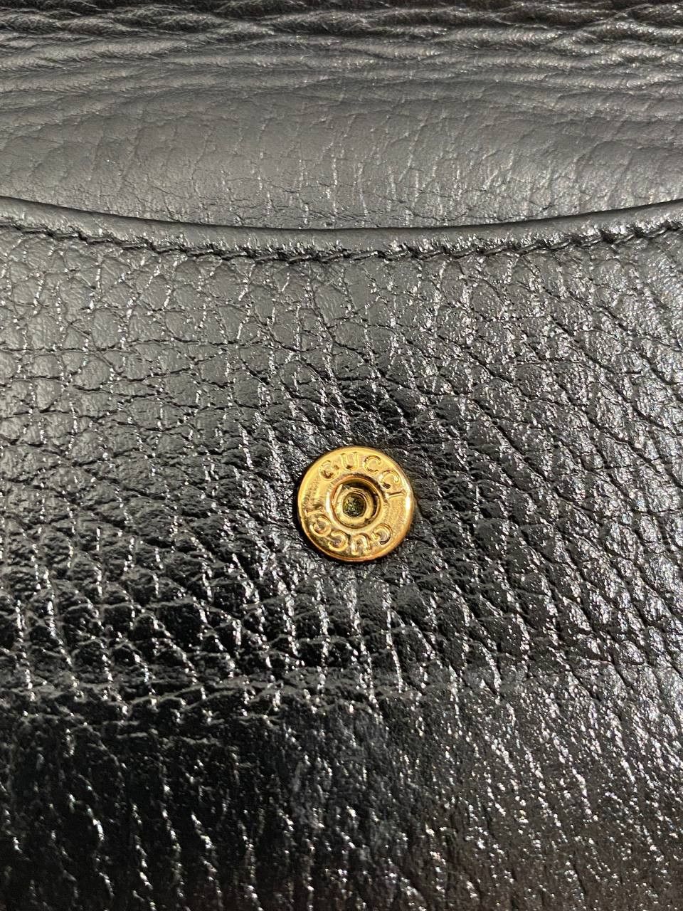 Gucci Gucci Logo Black Calfskin Leather Tri Fold Wallet Size ONE SIZE - 10 Thumbnail