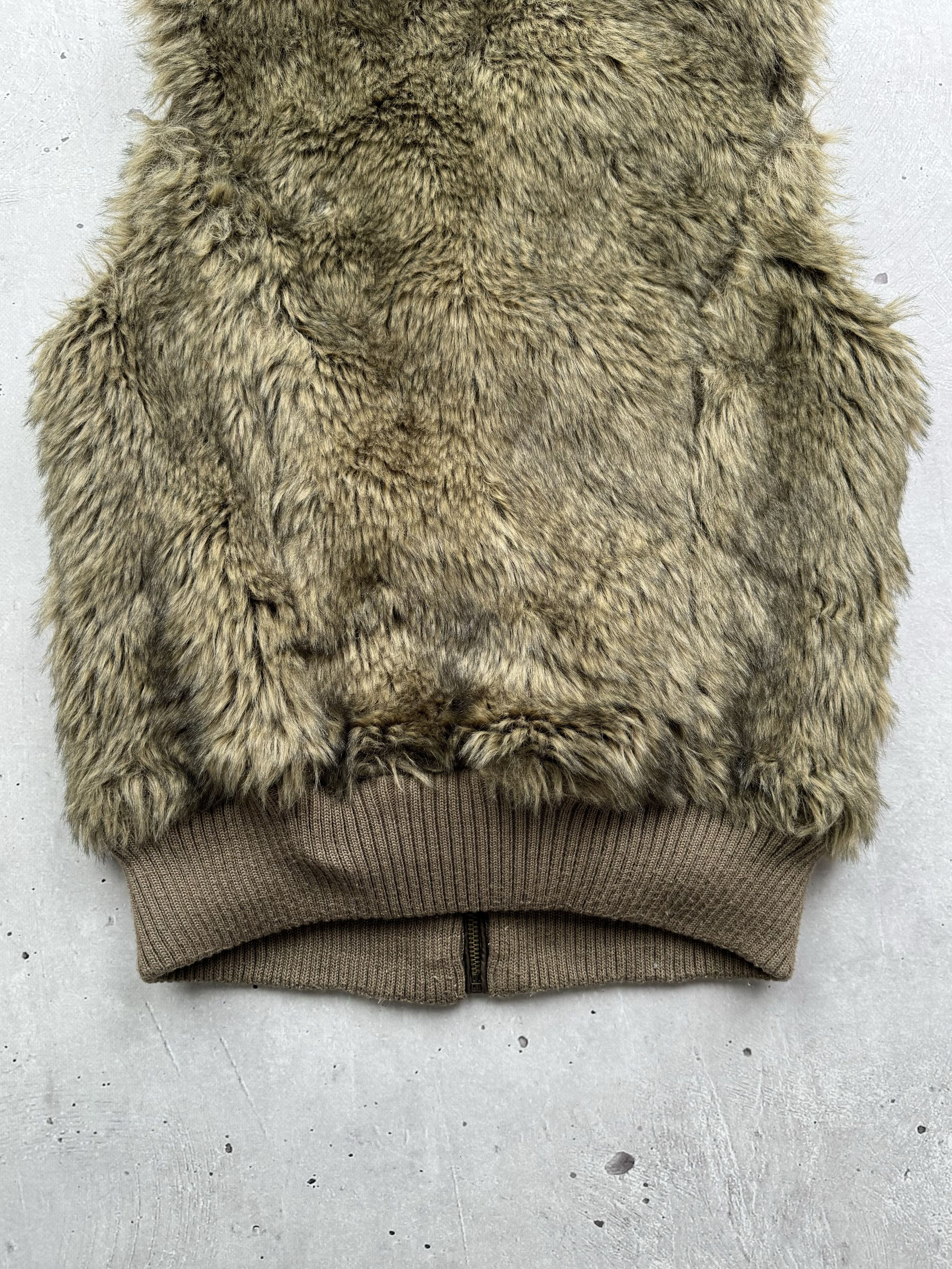 Other Vintage Faux Fur Zipped Vest Size M / US 6-8 / IT 42-44 - 7 Thumbnail