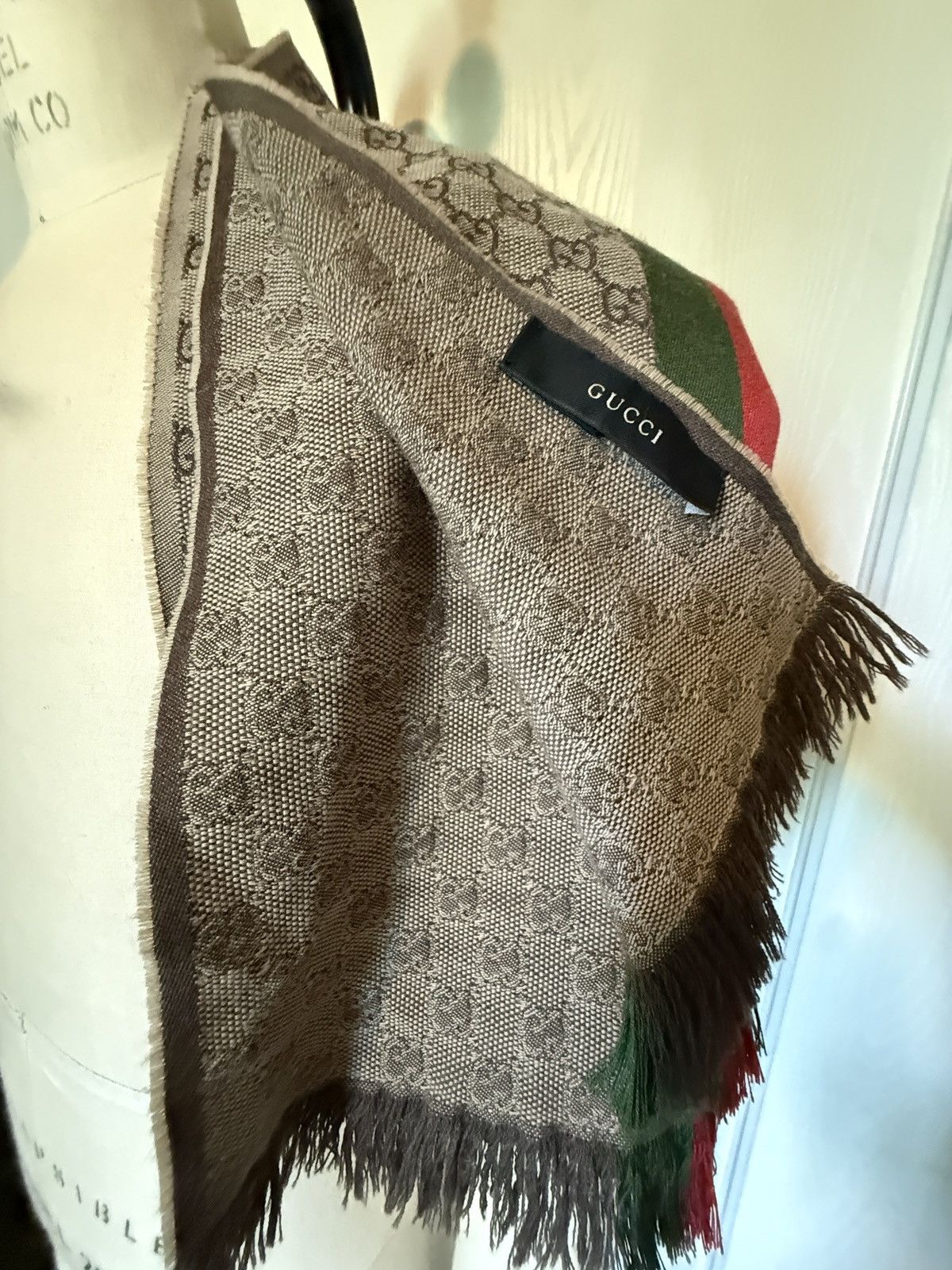 Gucci Gucci Monogram Print Scarf Size ONE SIZE - 5 Thumbnail
