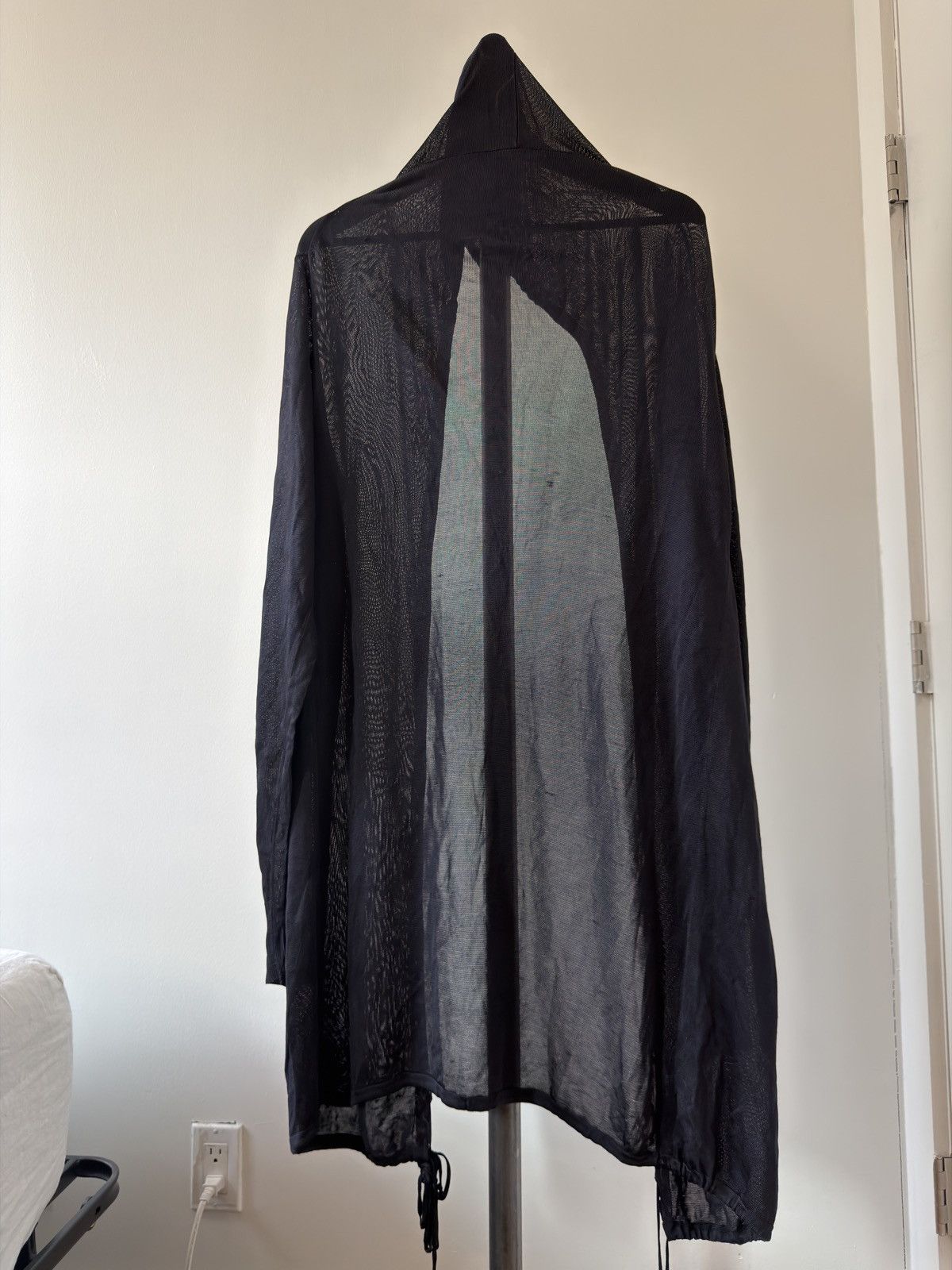 Ann Demeulemeester Drawstring Hem Long Hoodie Size US S / EU 44-46 / 1 - 3 Thumbnail