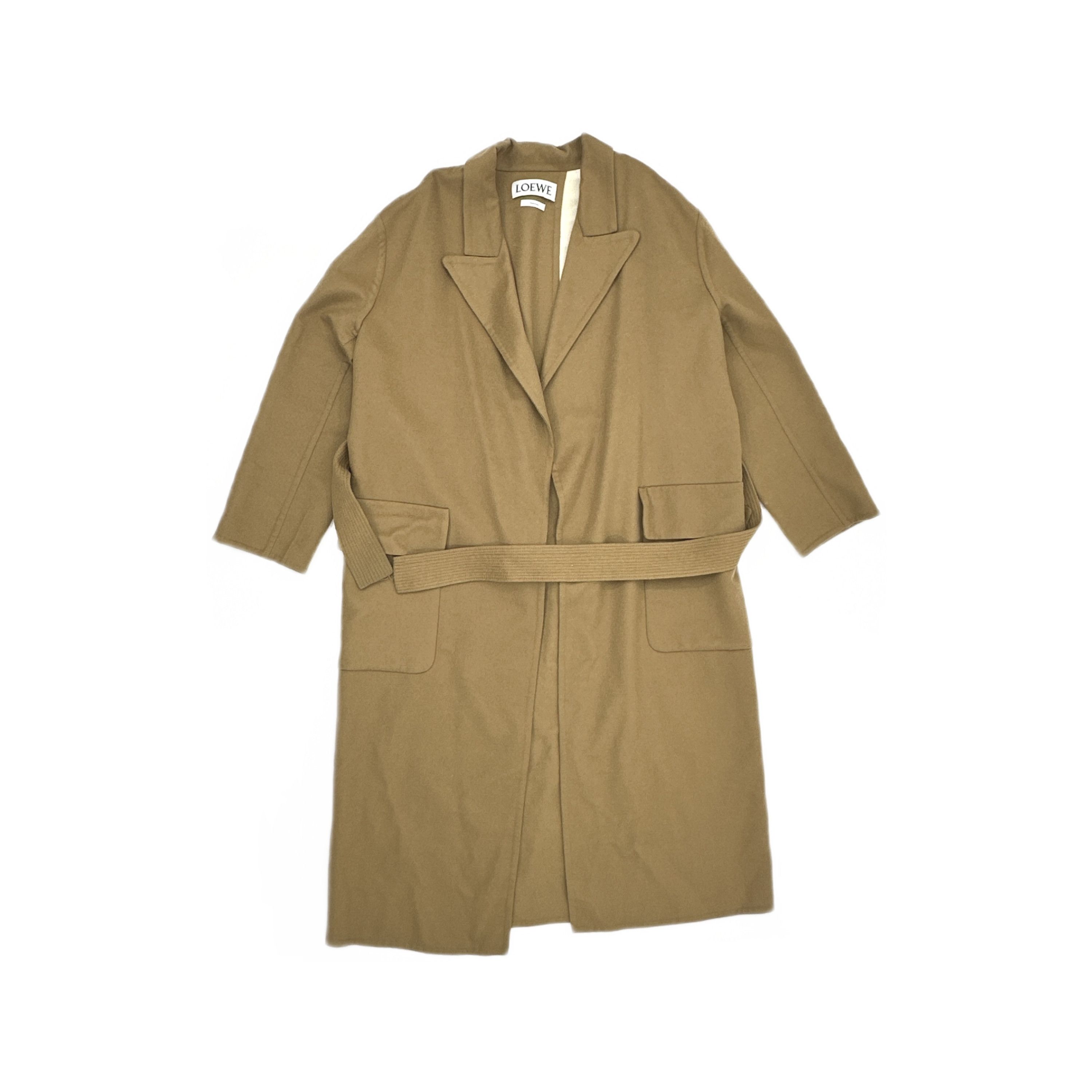 Loewe Loewe Camel Belted Coat Size 36 Size XS / US 0-2 / IT 36-38 - 1 Thumbnail