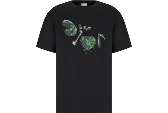 image of Dior O1Bcso1Str0324 T-Shirt In Black, Men's (Size Small)