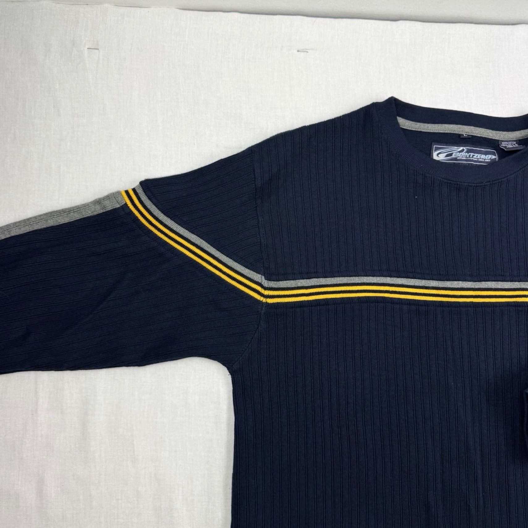 Point Zero VINTAGE Point Zero Sweatshirt Long Sleeve Adult L Blue Cotton 90s Grunge Hipster Y2K Mens Sweatshirt Size US L / EU 52-54 / 3 - 7 Thumbnail