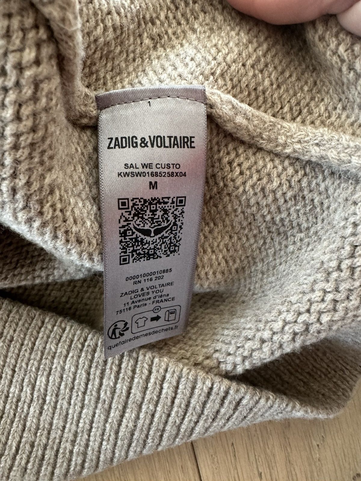 Zadig & Voltaire Zadig & voltaire Beige Women Sweater Size M / US 6-8 / IT 42-44 - 11 Thumbnail