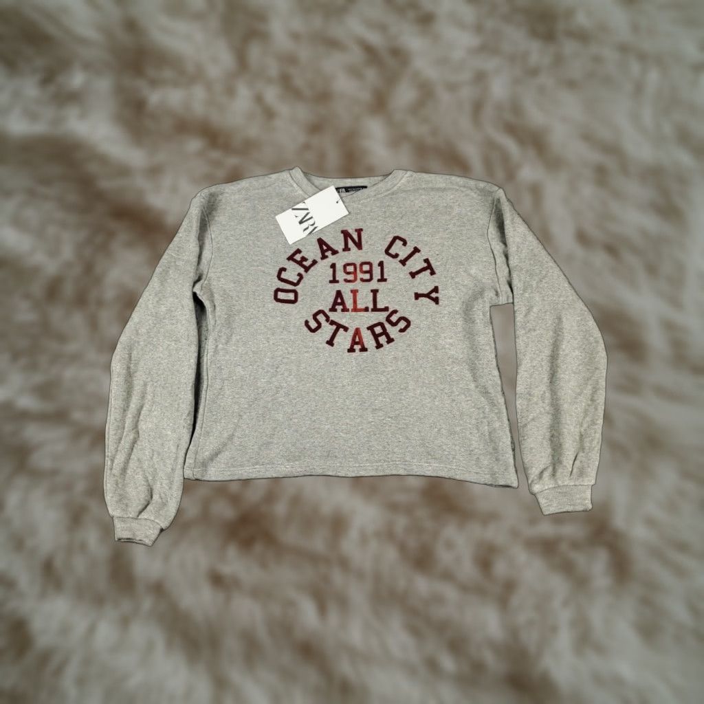 Zara Womens Gray Sweater Small Zara Pullover Ladies Sweatshirt Size S / US 4 / IT 40 - 1 Thumbnail