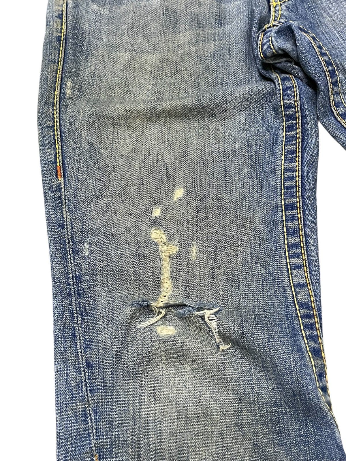 Hysteric Glamour × True Religion True Religion Rainbow Joey Heavy Stitched Distressed Jeans Size US 32 / EU 48 - 8 Thumbnail