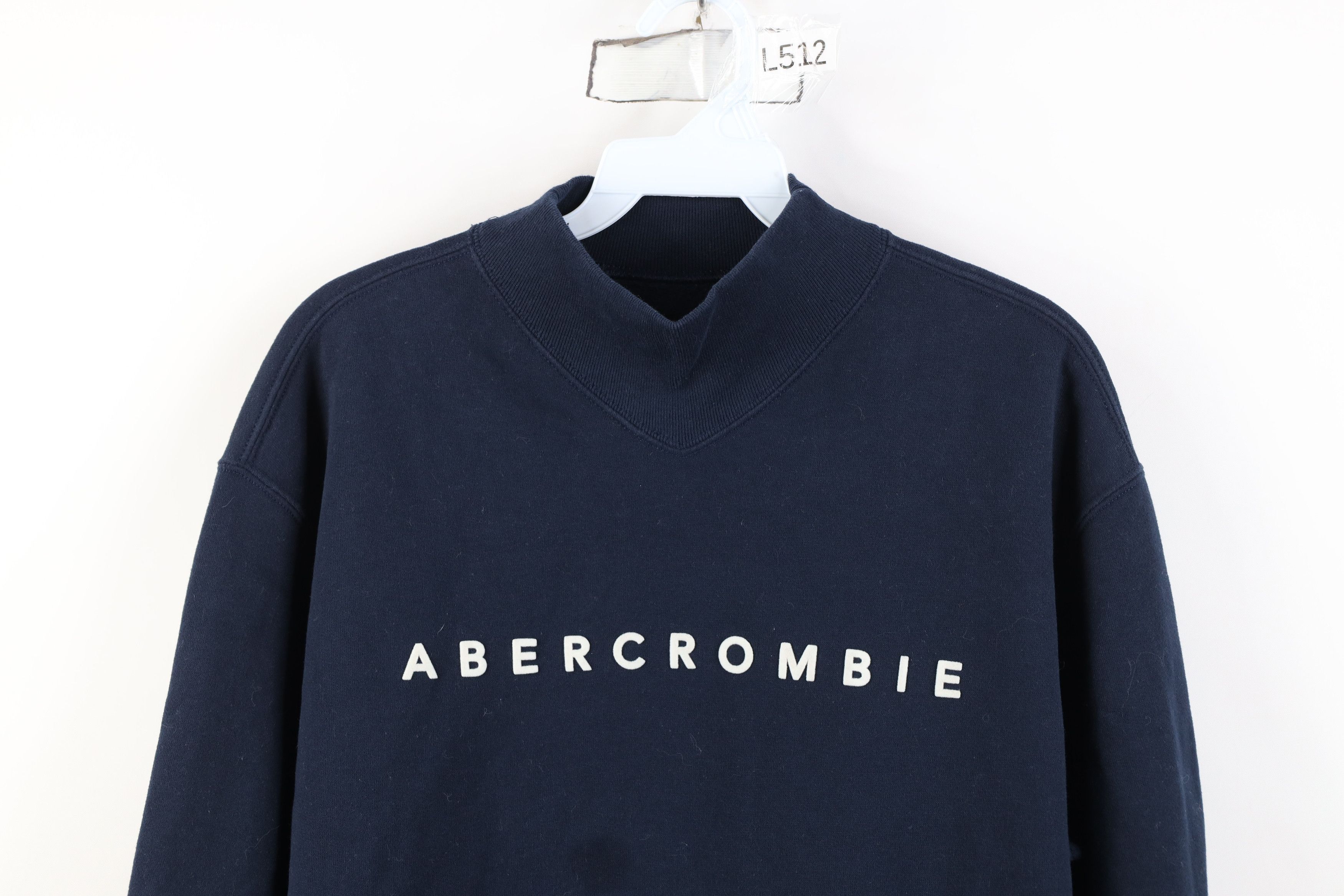 Abercrombie & Fitch Vintage Y2K Abercrombie & Fitch Sweatshirt Navy Blue Size S / US 4 / IT 40 - 2 Thumbnail