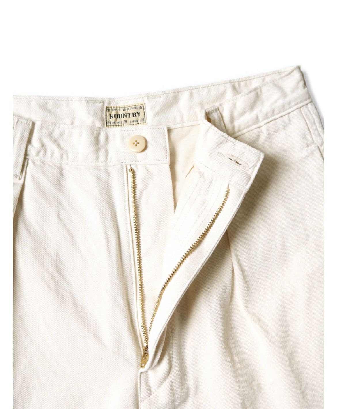Kapital Kapital 10oz white denim shorts (Hütteri make) size 4 Size US 36 / EU 52 - 3 Thumbnail