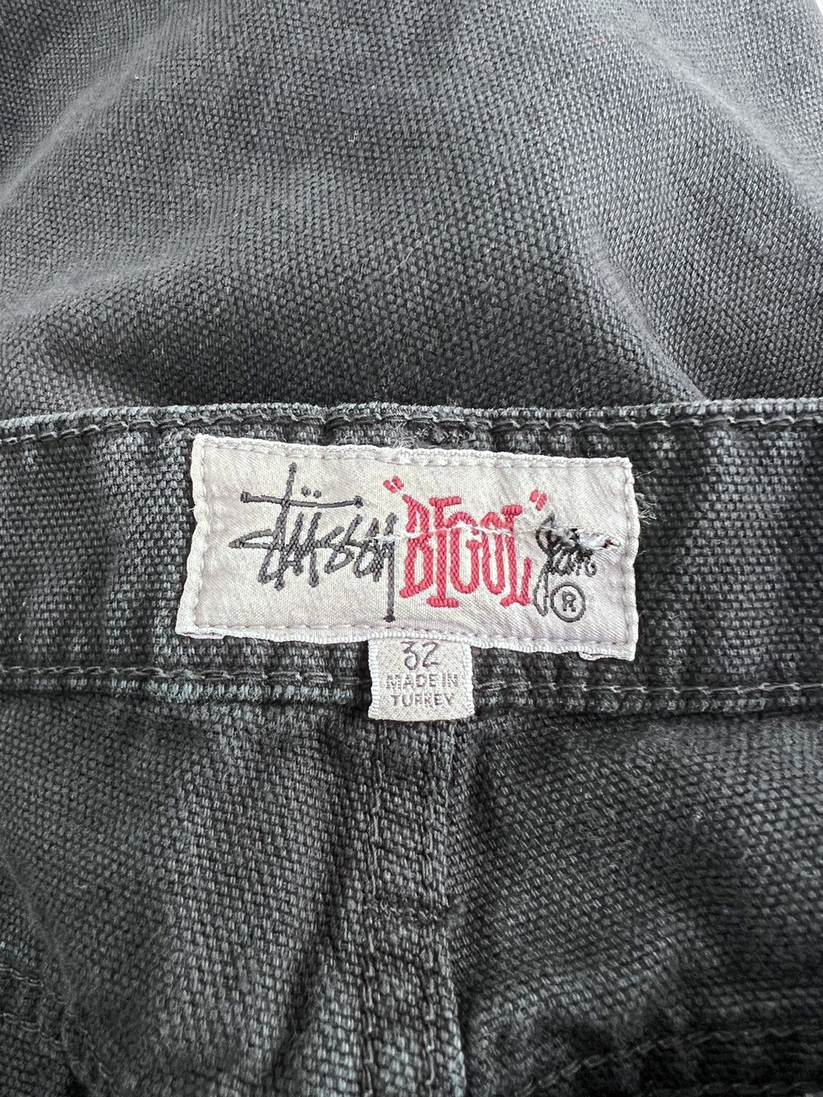Stussy Stussy Big’ol Washed black denim pants Size US 32 / EU 48 - 4 Thumbnail