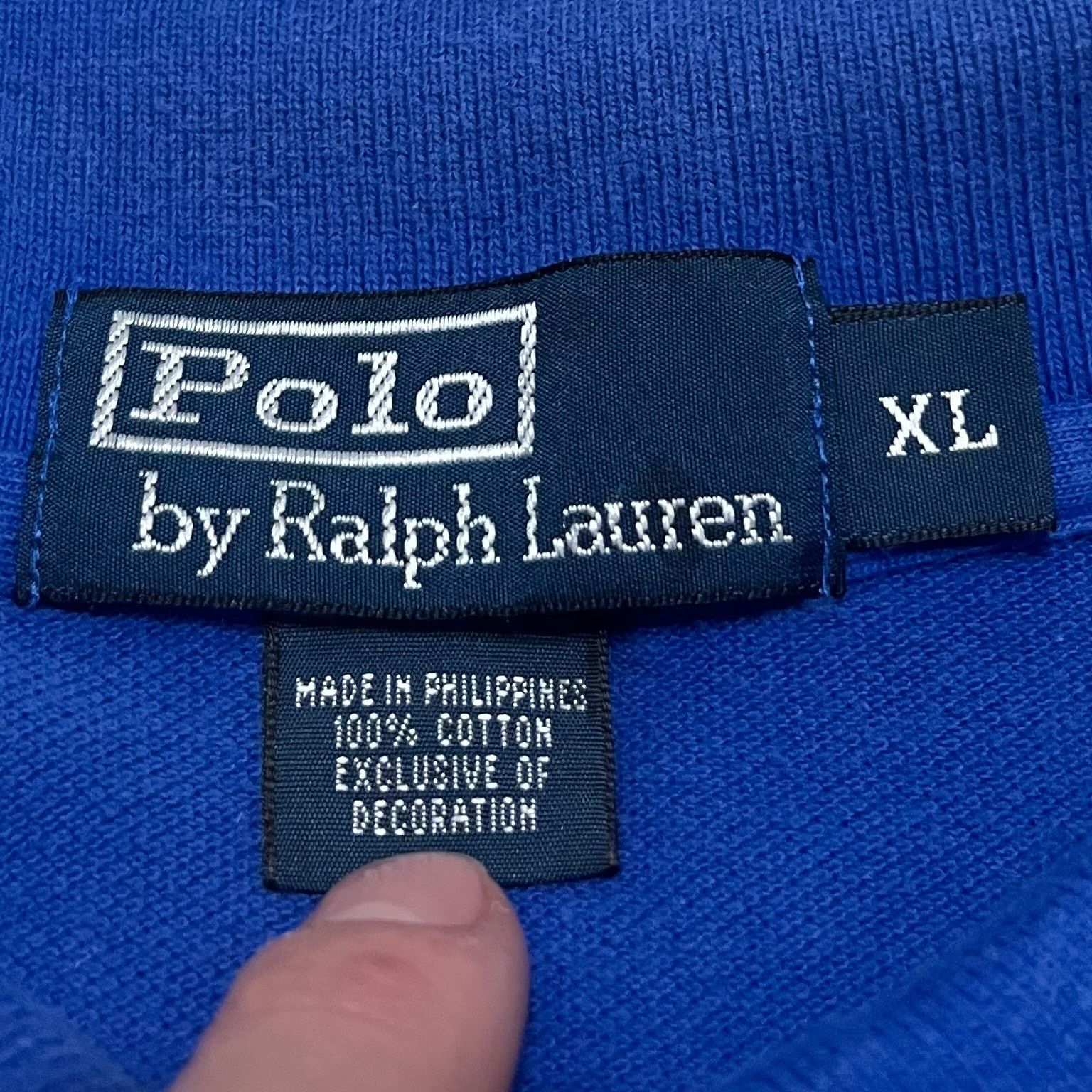 Polo Ralph Lauren Polo Ralph Lauren Blue w/ Orange Pony Polo Shirt XL Size US XL / EU 56 / 4 - 3 Thumbnail