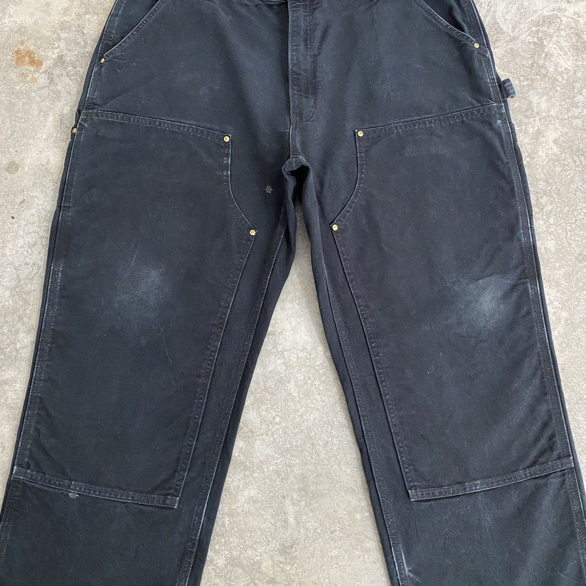 Carhartt Vintage Carhartt Double Knee Black Carpenter Work Pants Size US 41 - 6 Thumbnail