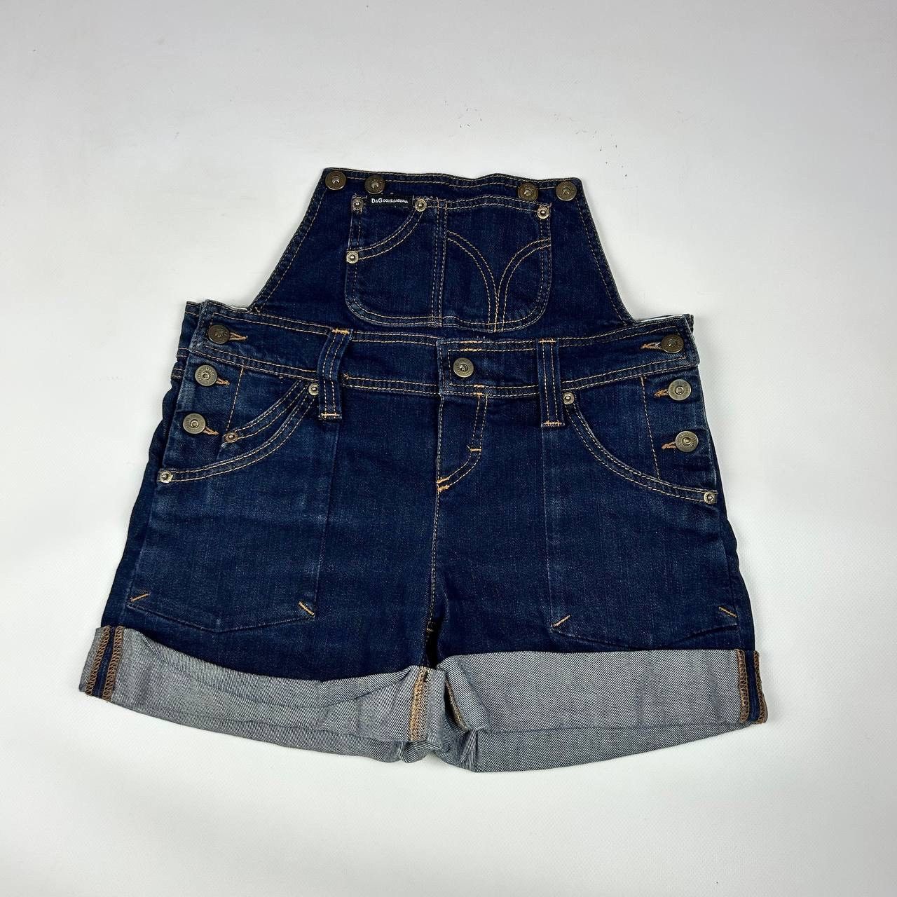 Dolce & Gabbana VINTAGE DOLCE & GABBANA DENIM OVERALLS SUIT SHORTS Size 27" / US 4 / IT 40 - 1 Thumbnail
