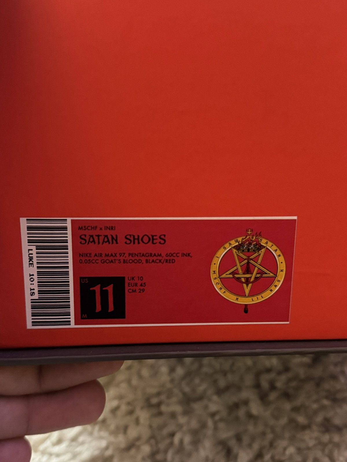 Nike Nike x MSCHF x Lil Nas X Air max 97 Size US 11 / EU 44 - 9 Thumbnail