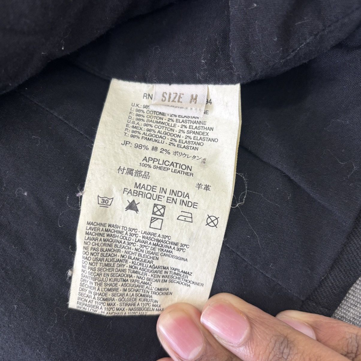 Diesel Leather Repair Distressed Blazer Size US M / EU 48-50 / 2 - 8 Thumbnail
