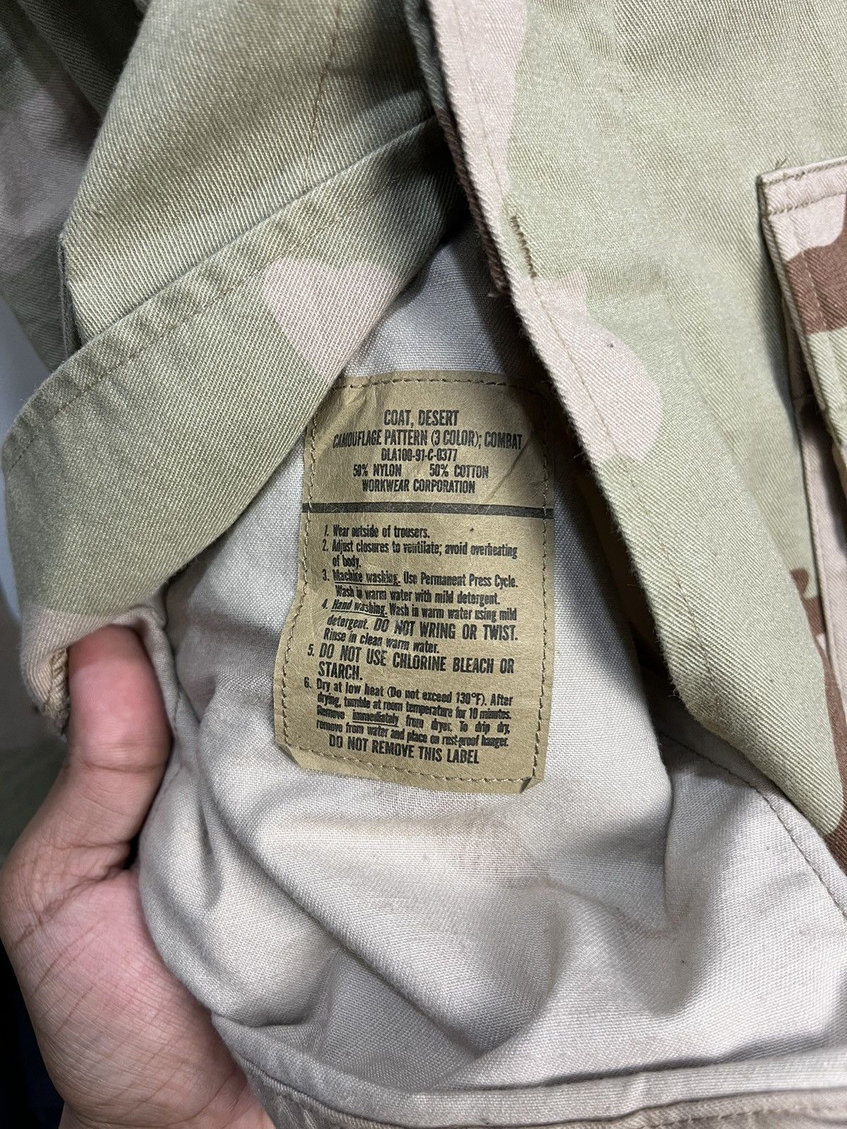 Vintage US Military Desert Camo Small Regular Shirt Size US L / EU 52-54 / 3 - 6 Thumbnail