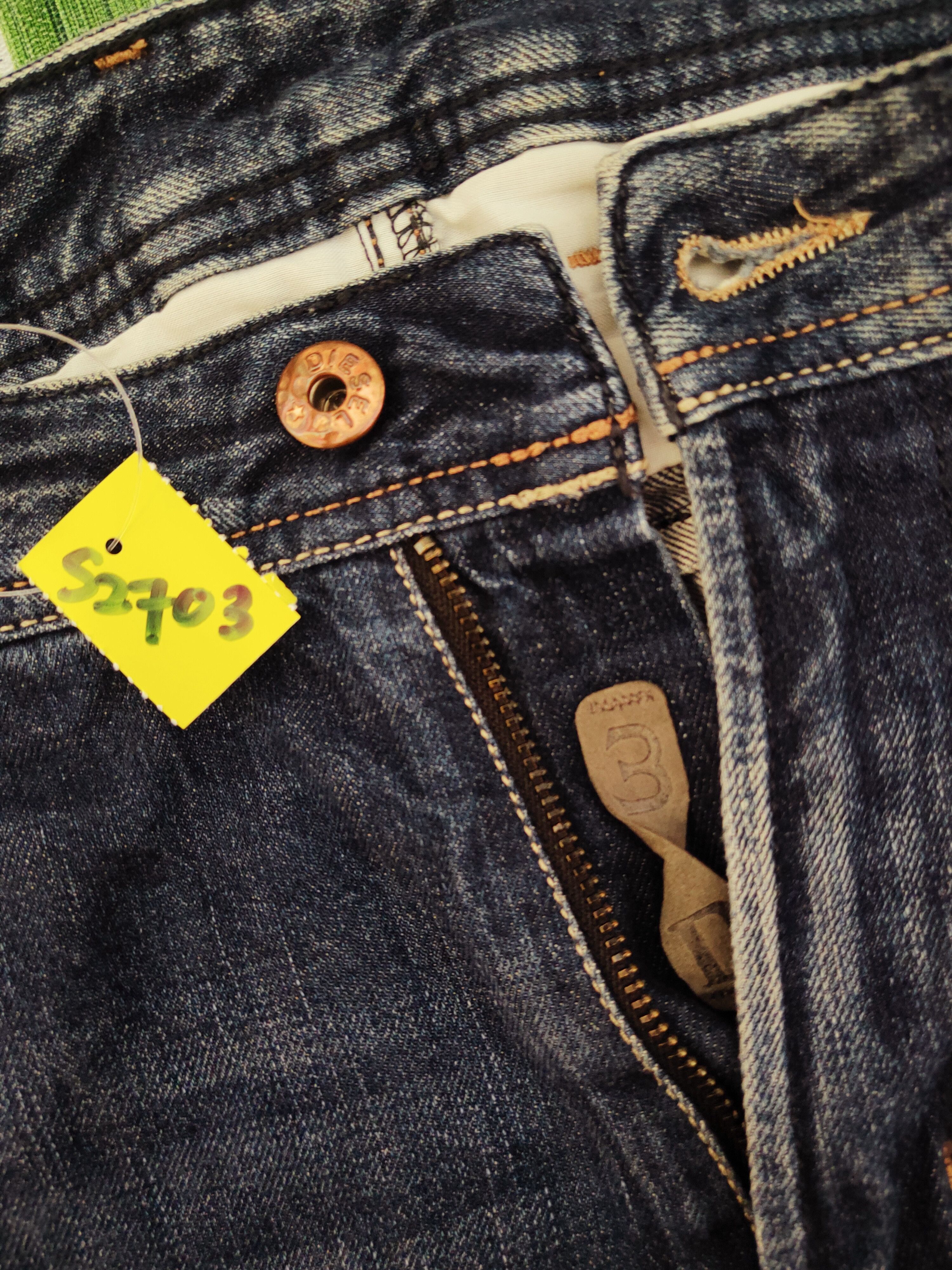 Diesel Diesel Dark Blue Distressed Ripped Jeans #S2703 Size US 30 / EU 46 - 22 Thumbnail