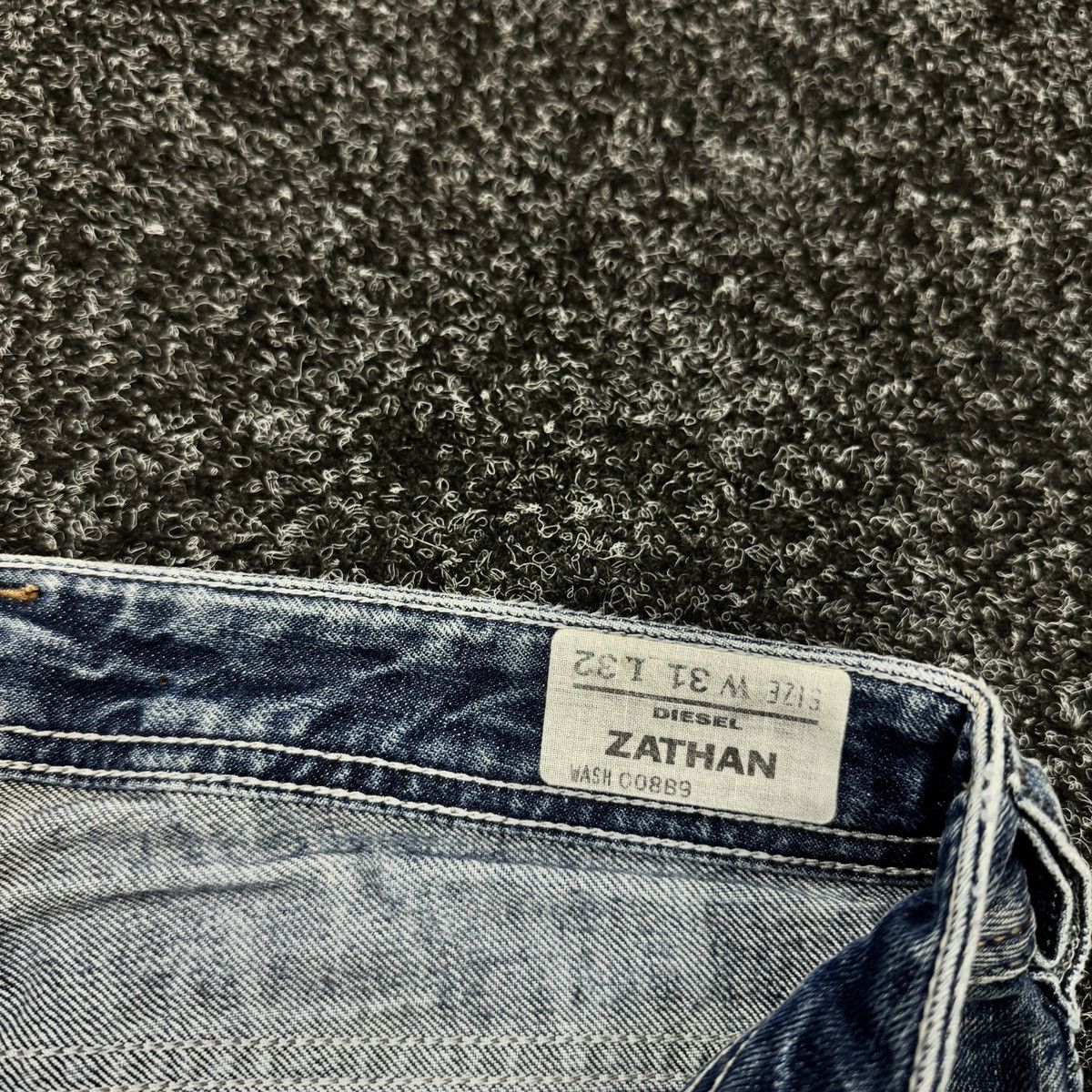 Diesel Flare Diesel Zathan Vintage Distressed Low Rise Y2k Style Size US 31 - 6 Thumbnail
